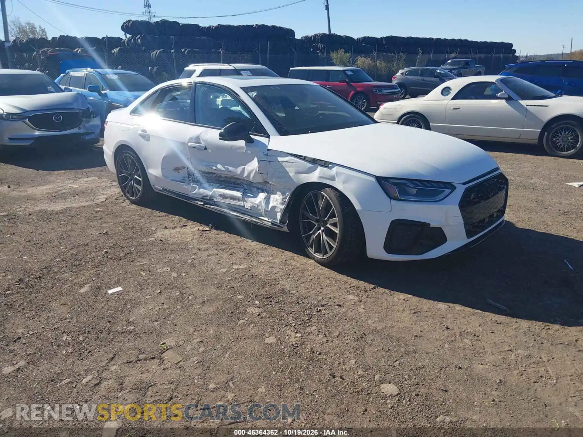 1 Photograph of a damaged car WAUB4AF44PA007449 AUDI S4 2023