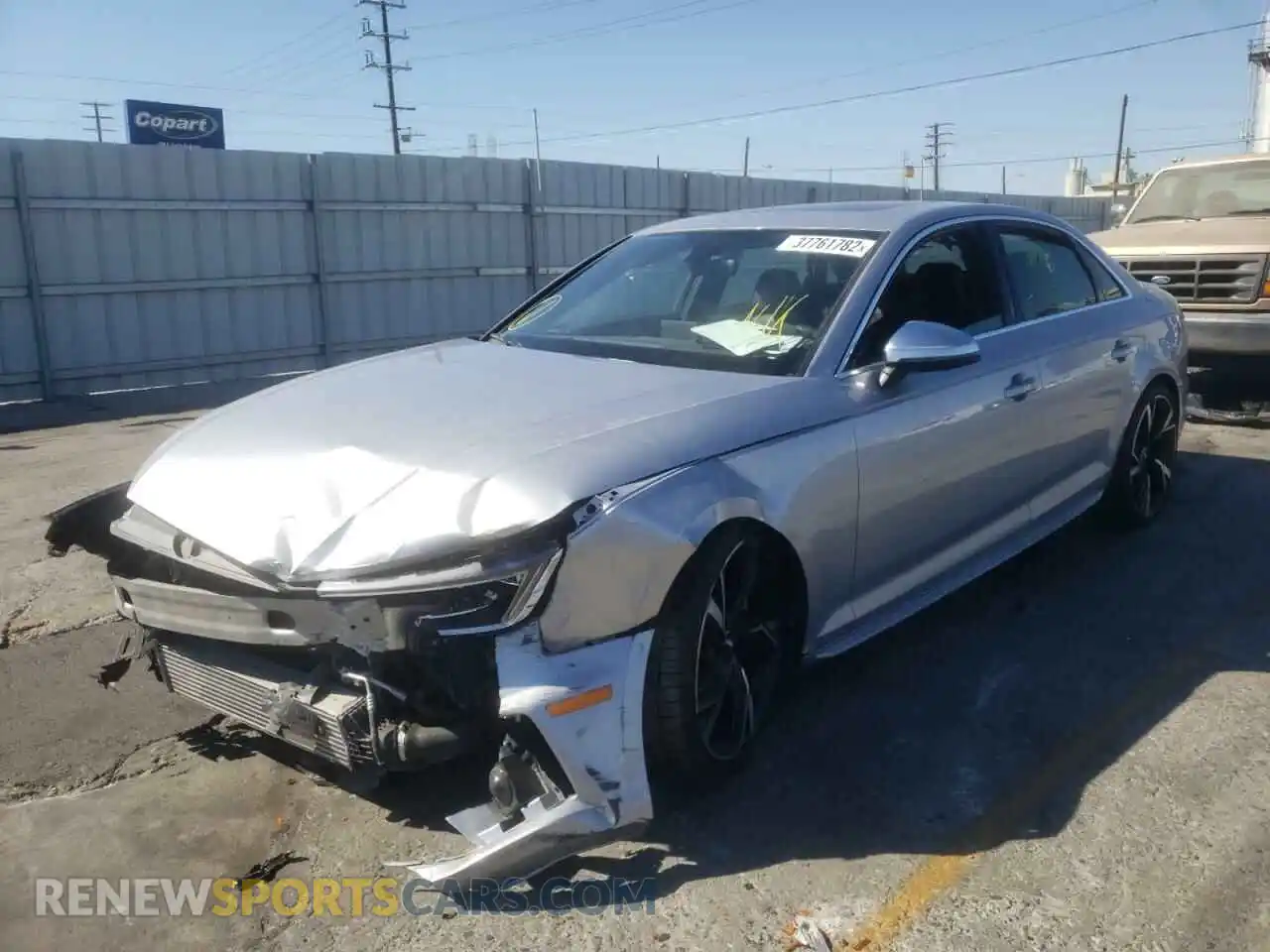 2 Photograph of a damaged car WAUA4AF40KA006044 AUDI S4/RS4 2019