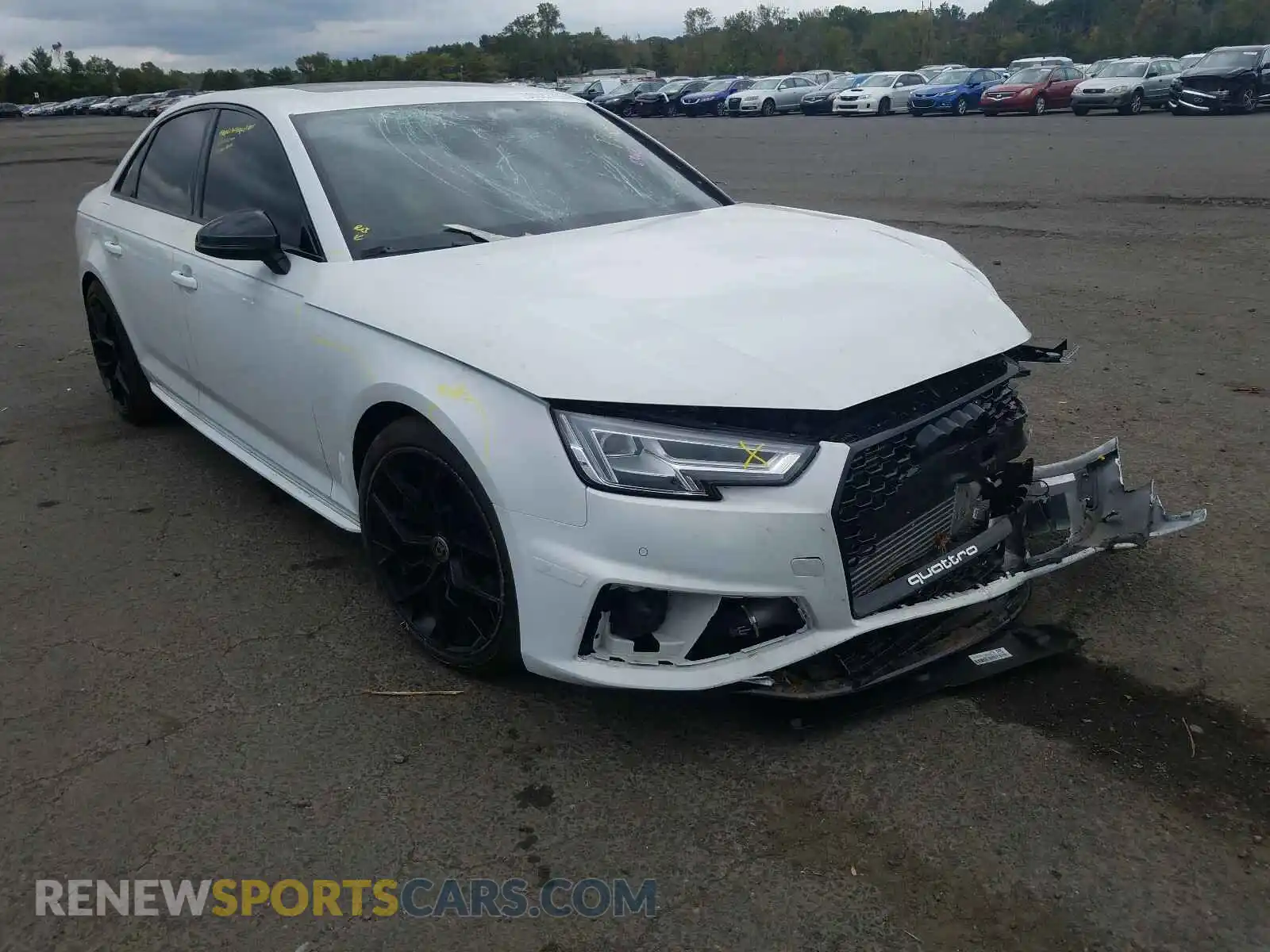 1 Photograph of a damaged car WAUB4AF41KA005294 AUDI S4/RS4 2019