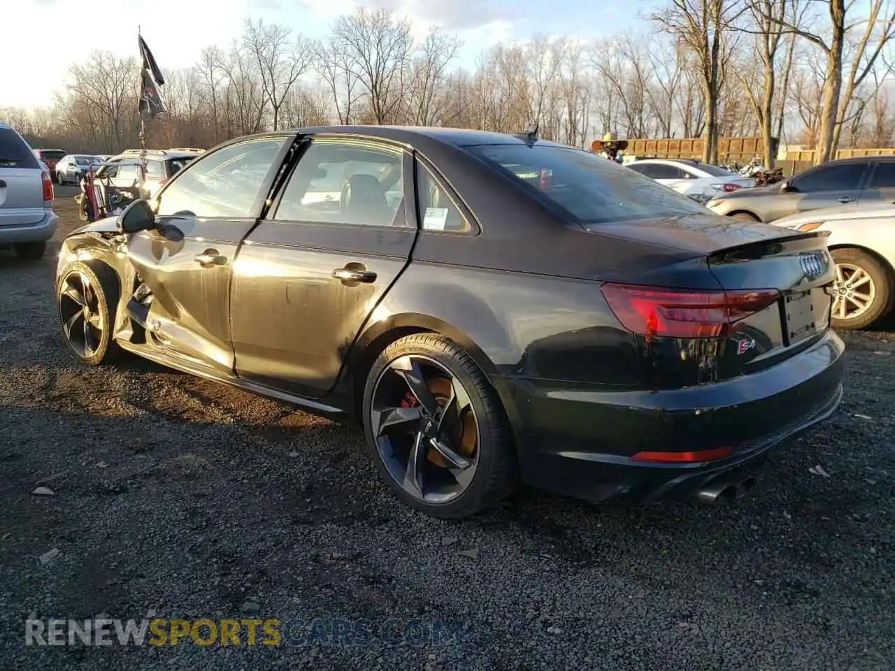 2 fotografías del automóvil dañado WAUB4AF44KA012997 AUDI S4/RS4 2019