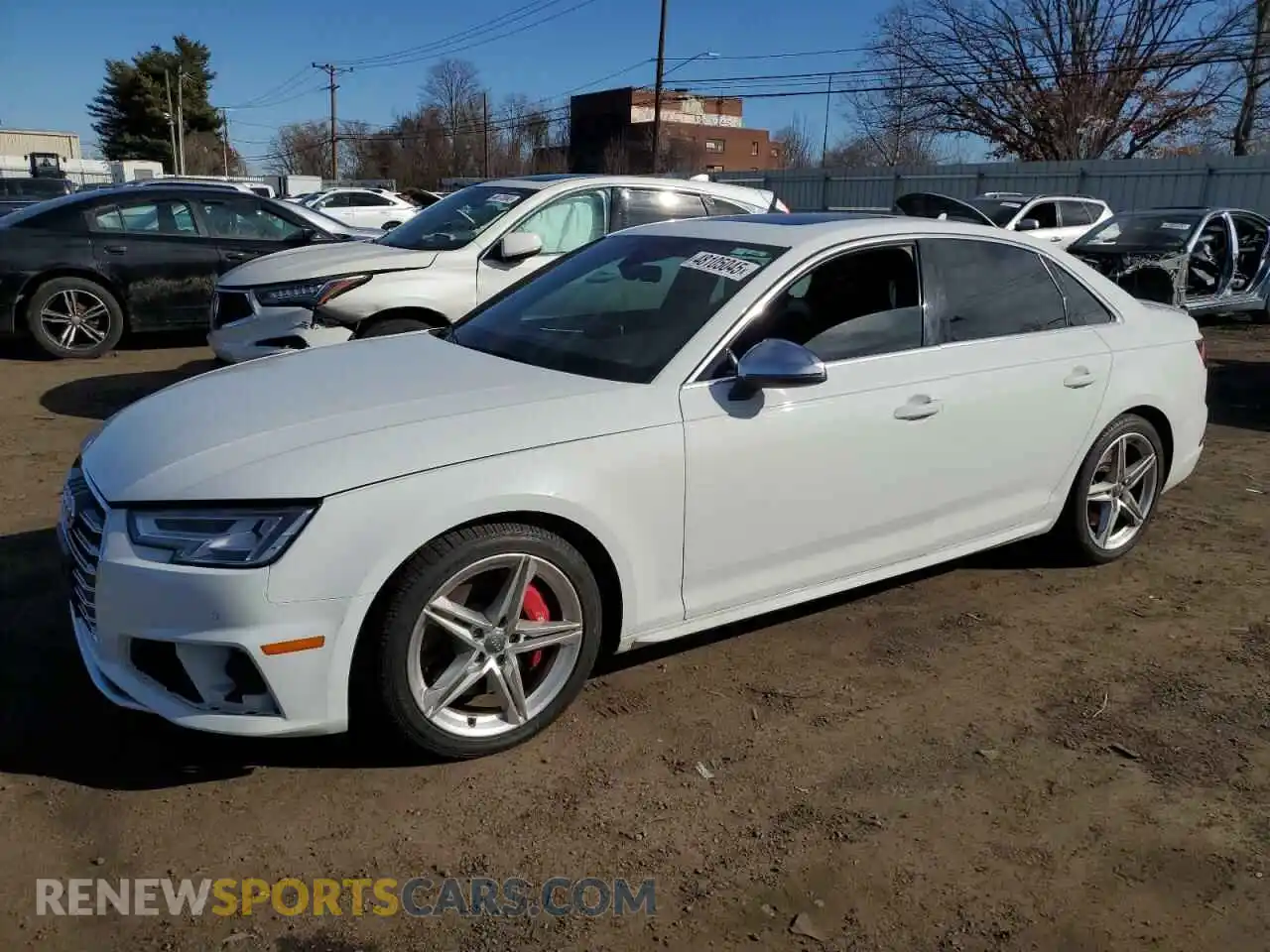 1 Photograph of a damaged car WAUB4AF44KA114767 AUDI S4/RS4 2019