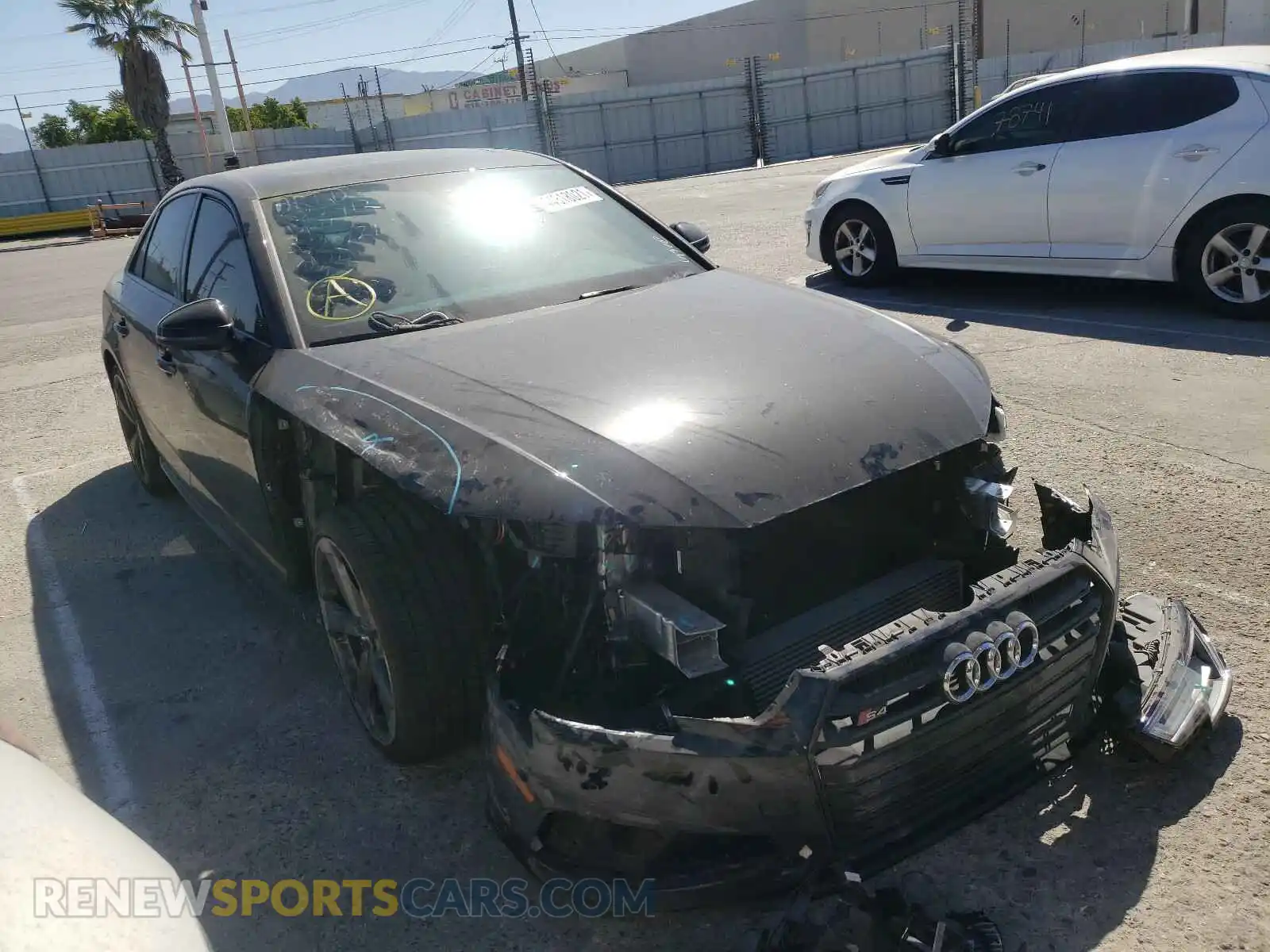 1 Photograph of a damaged car WAUB4AF45KA098577 AUDI S4/RS4 2019
