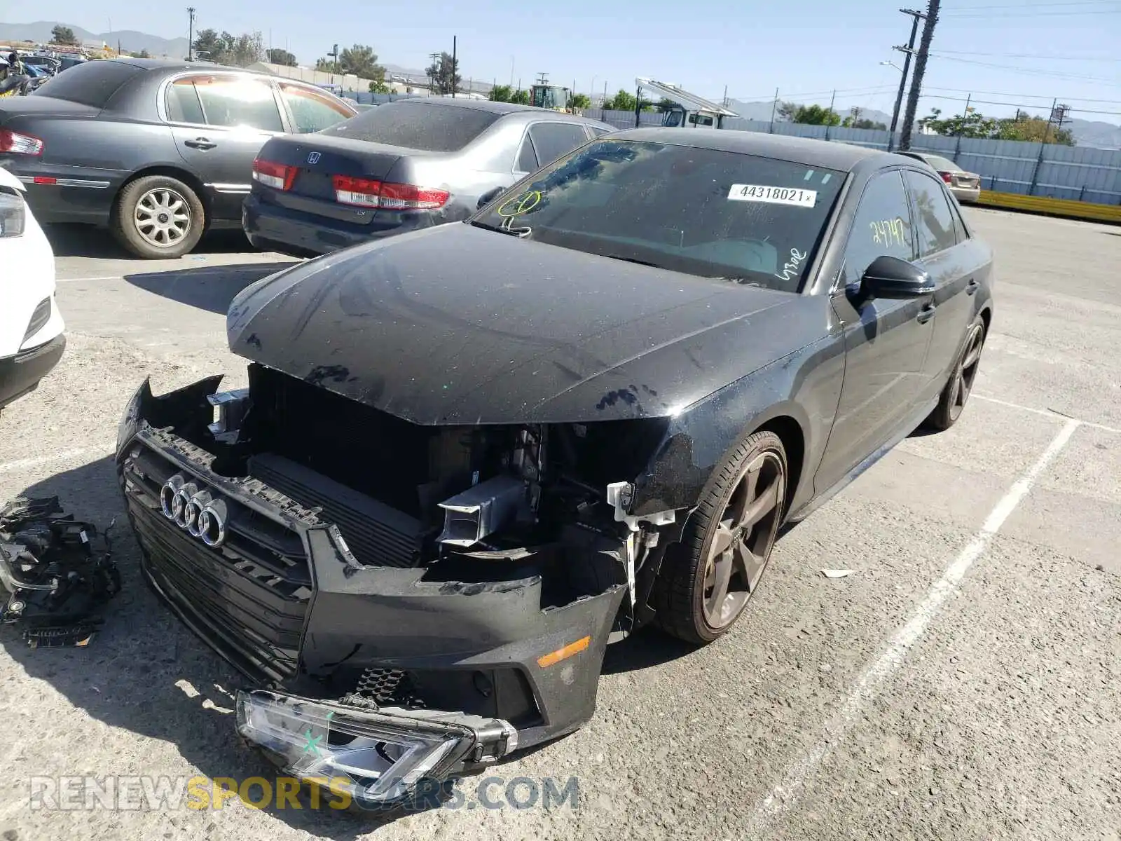 2 Photograph of a damaged car WAUB4AF45KA098577 AUDI S4/RS4 2019