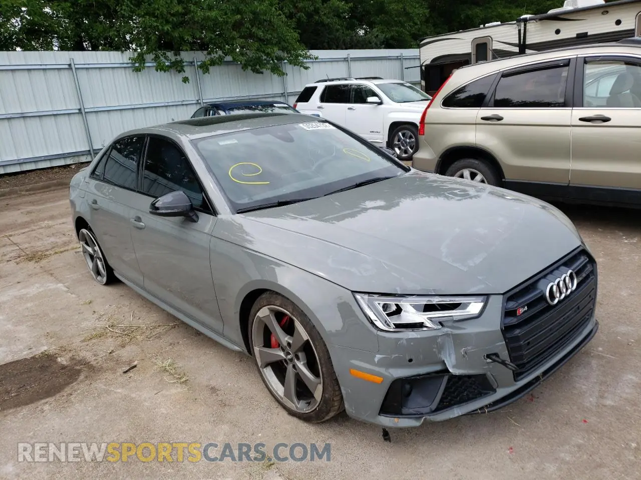 1 Photograph of a damaged car WAUB4AF47KA006434 AUDI S4/RS4 2019