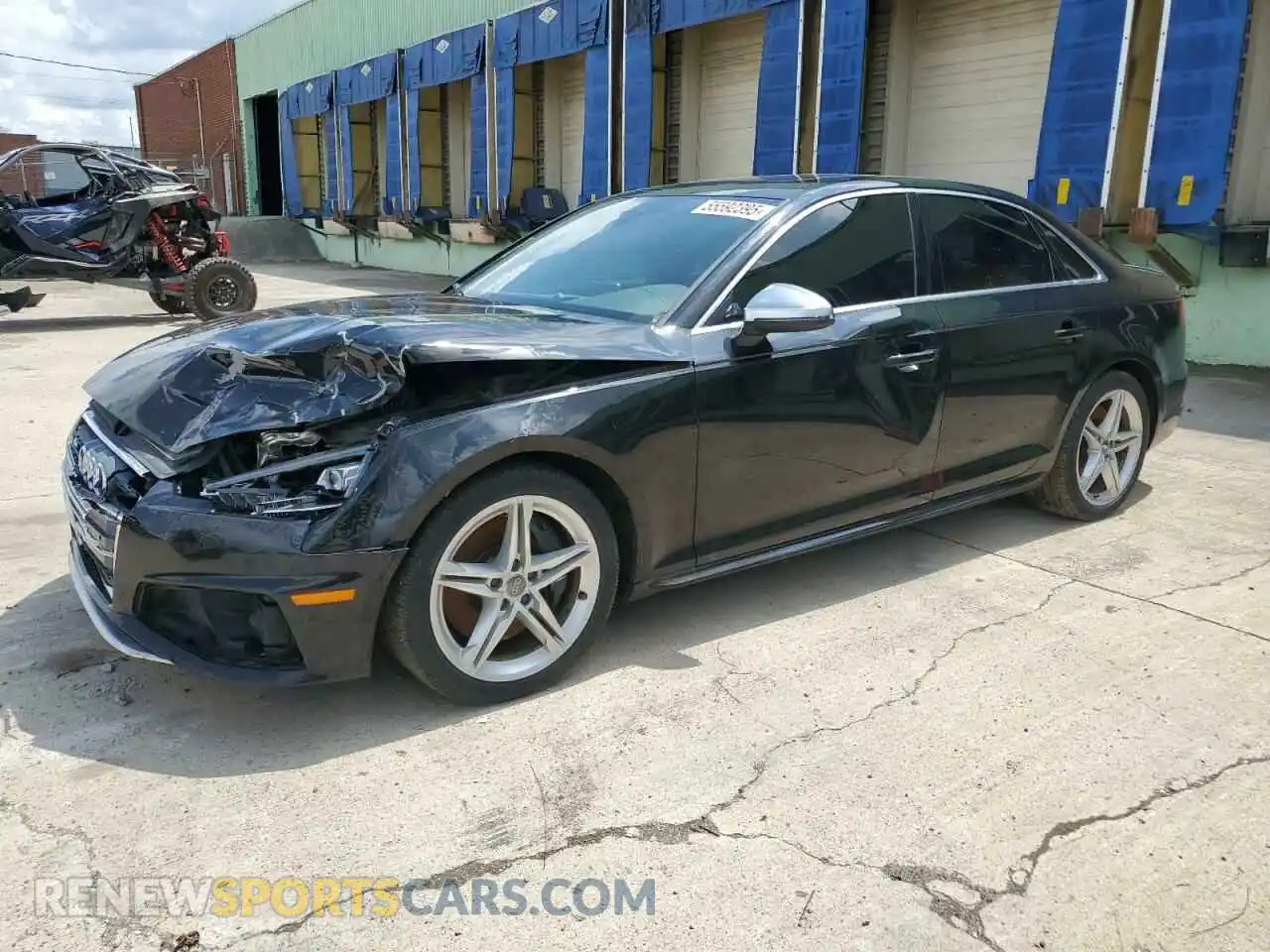 1 Photograph of a damaged car WAUB4AF49KA033005 AUDI S4/RS4 2019