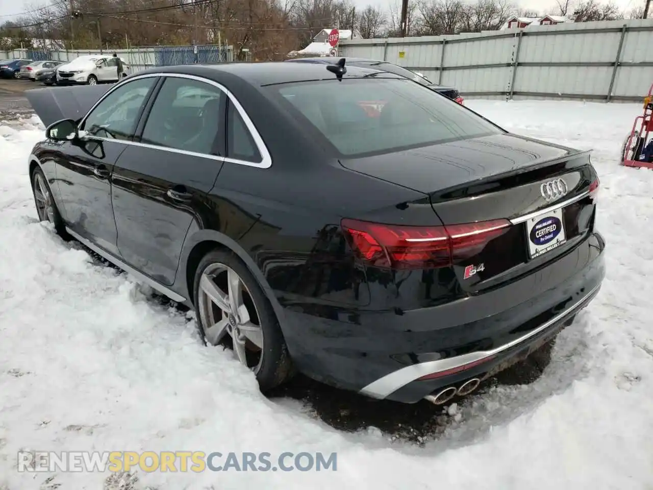 3 Photograph of a damaged car WAUB4AF45MA069325 AUDI S4/RS4 2021