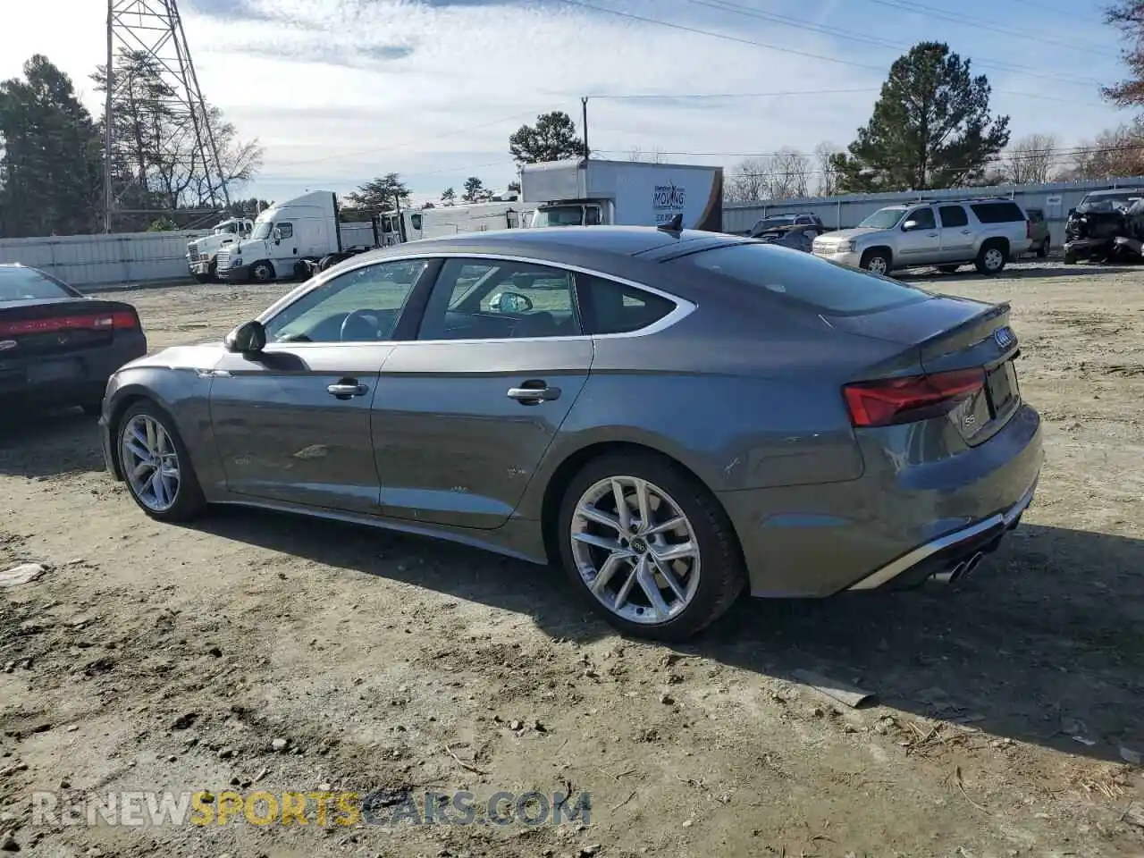 2 fotografías del automóvil dañado WAUC4CF58MA043648 AUDI S5/RS5 2021