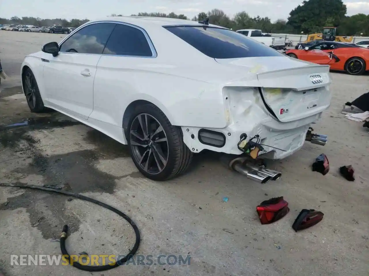 3 fotografías del automóvil dañado WAUN4AF58MA005849 AUDI S5/RS5 2021