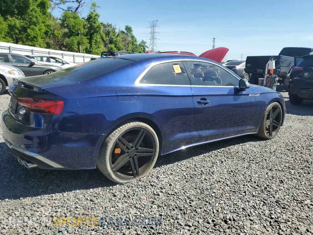 3 fotografías del automóvil dañado WAUP4AF52MA046180 AUDI S5/RS5 2021