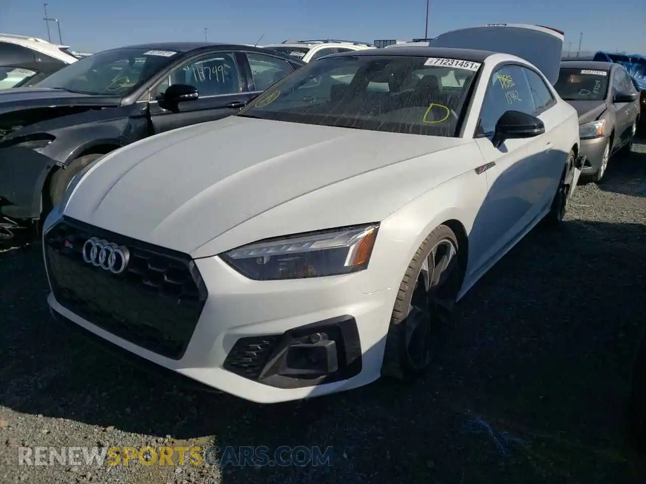 2 fotografías del automóvil dañado WAUP4AF54MA020650 AUDI S5/RS5 2021