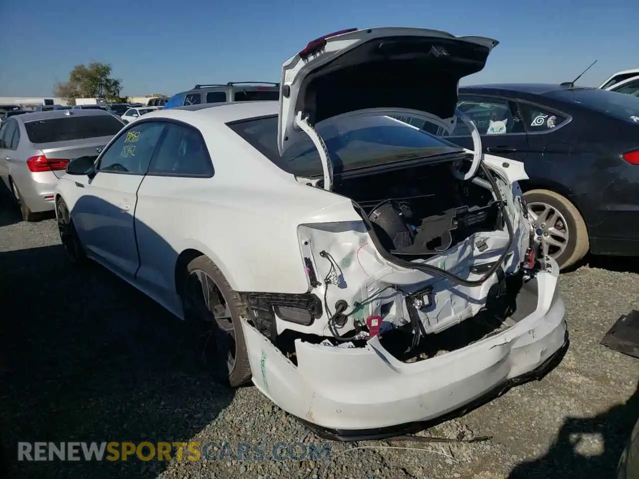 3 fotografías del automóvil dañado WAUP4AF54MA020650 AUDI S5/RS5 2021