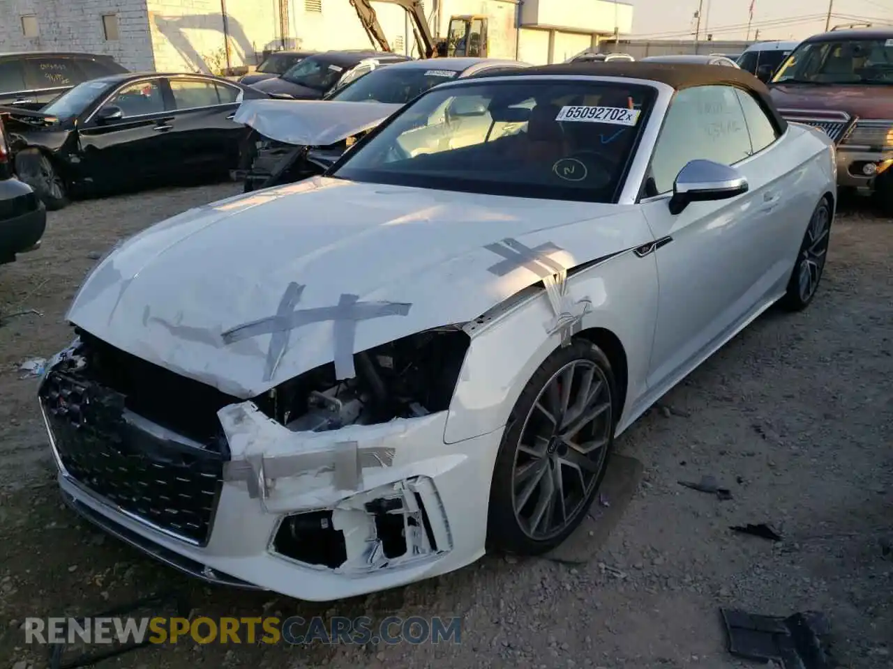 2 fotografías del automóvil dañado WAUW4GF53MN002163 AUDI S5/RS5 2021