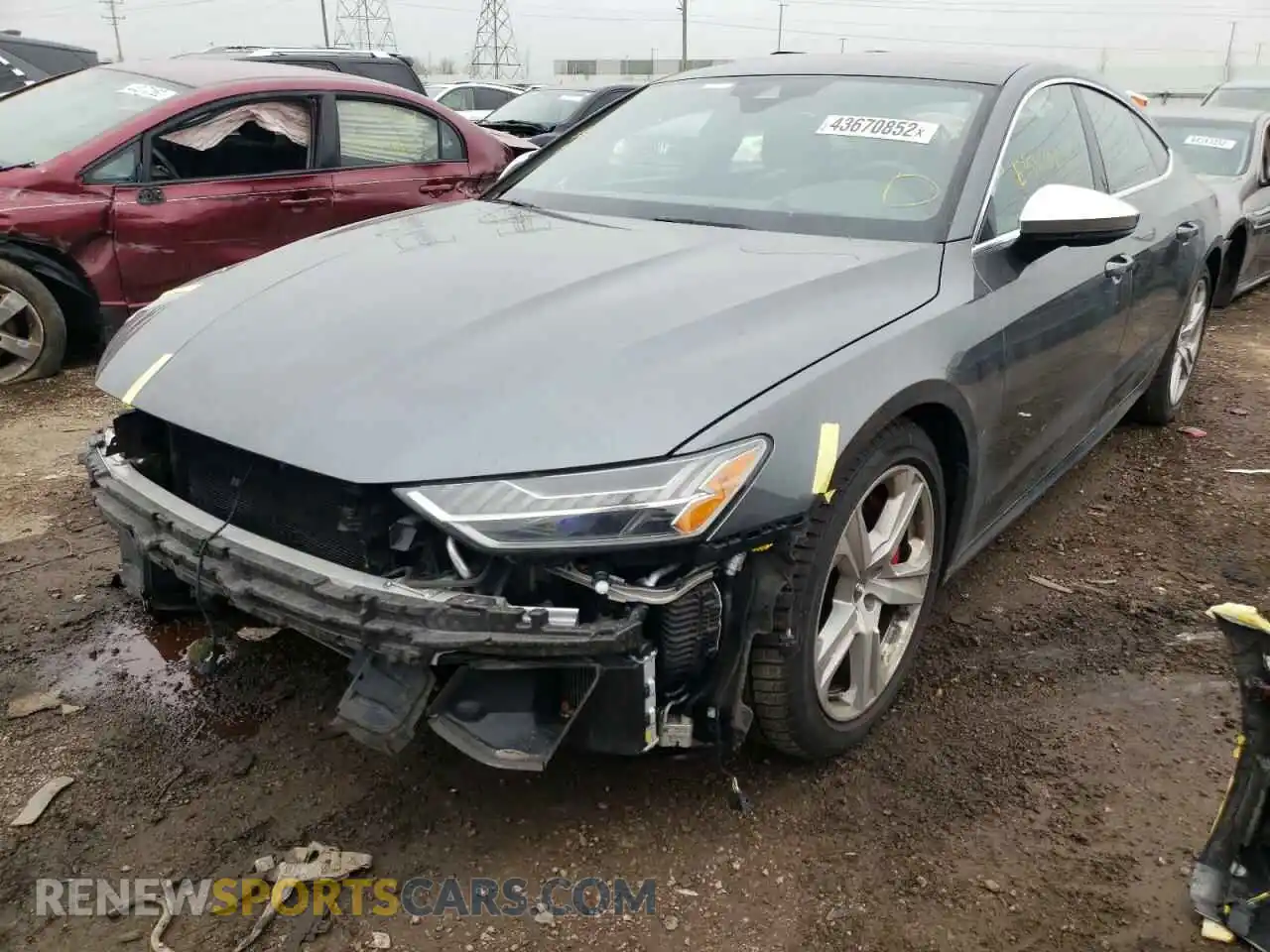 2 Photograph of a damaged car WAUSFBF21MN077428 AUDI S7/RS7 2021