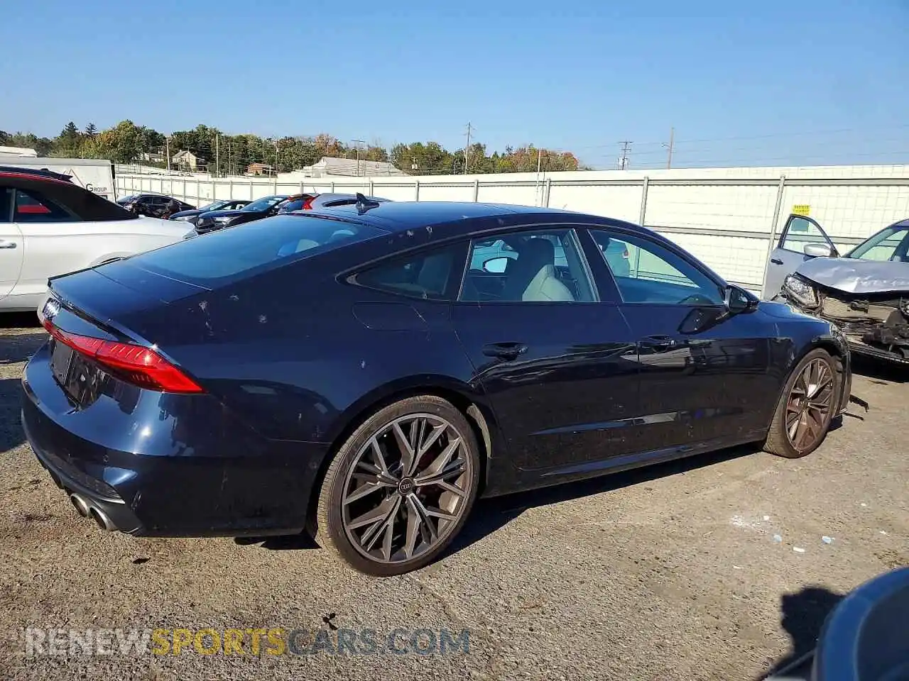 3 fotografías del automóvil dañado WAURFBF27SN026222 AUDI S7/RS7 2025