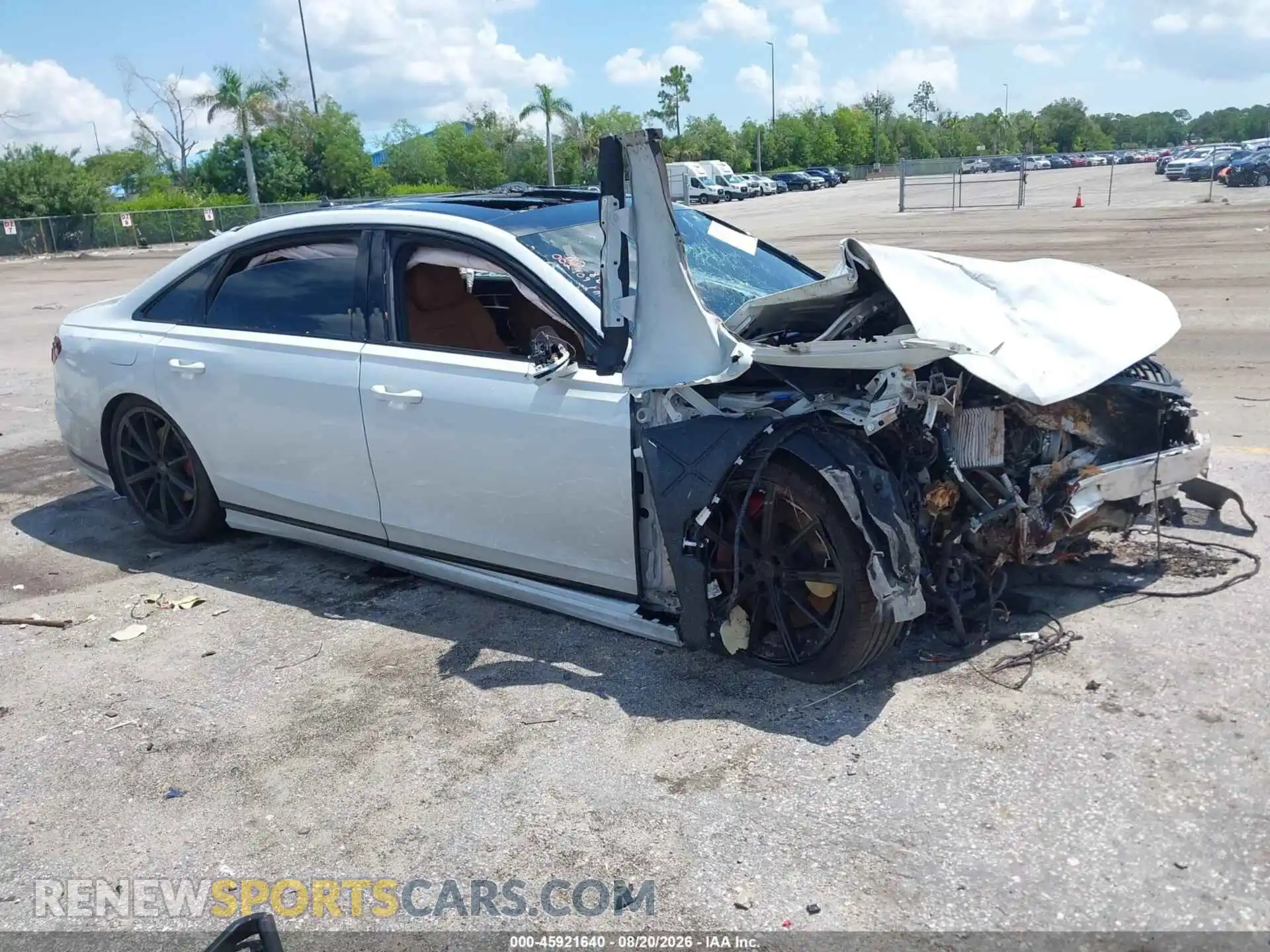 1 Photograph of a damaged car WAULSAF88RN002909 AUDI S8 2024