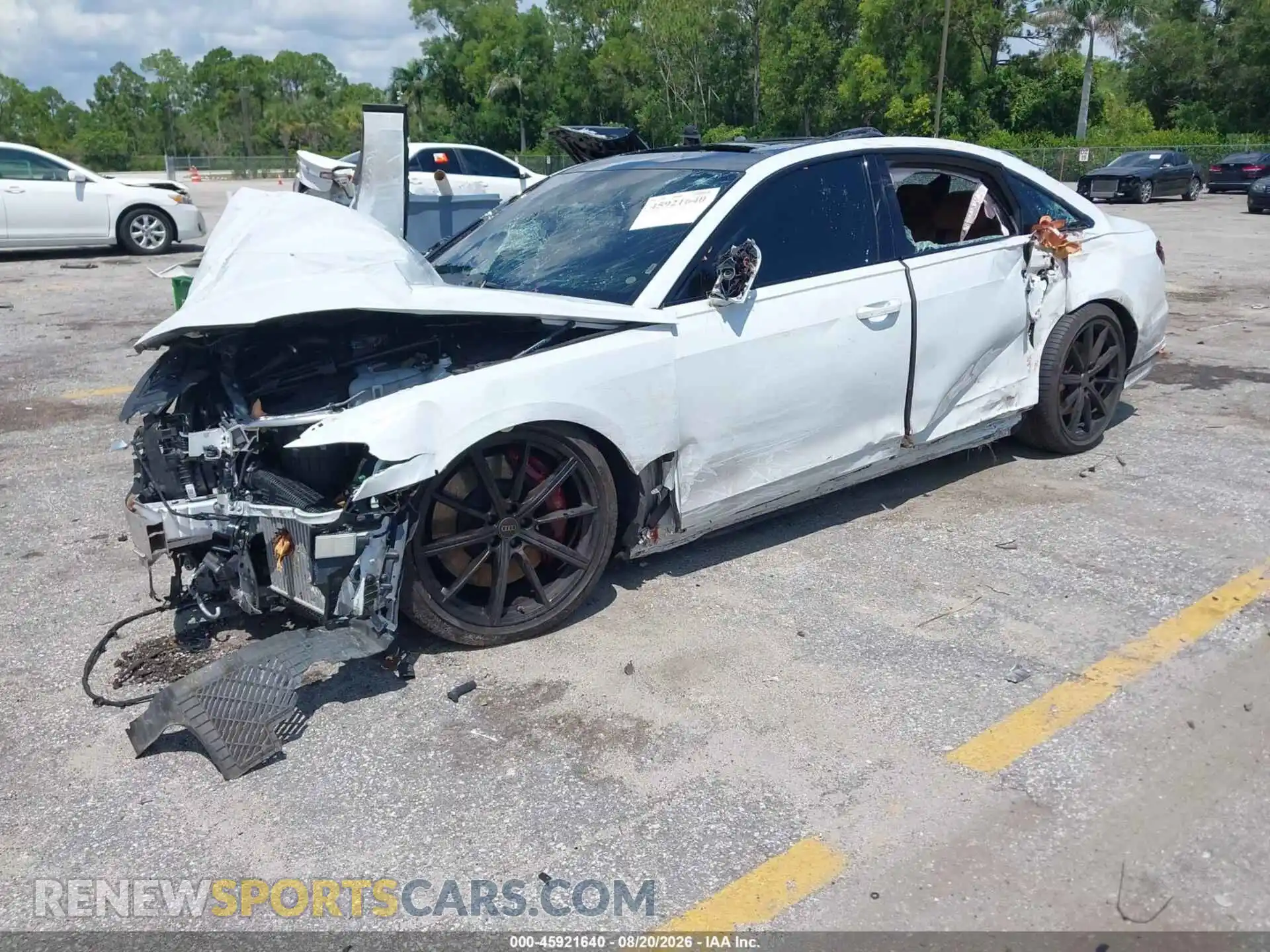 2 Photograph of a damaged car WAULSAF88RN002909 AUDI S8 2024