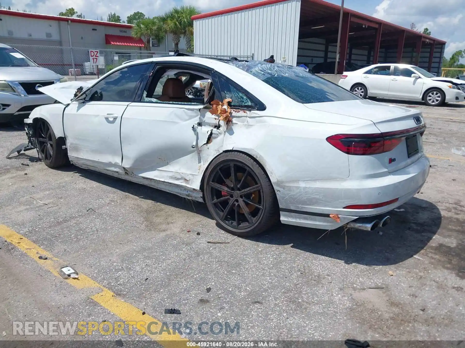3 Photograph of a damaged car WAULSAF88RN002909 AUDI S8 2024