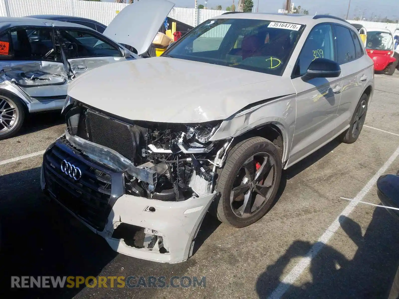 2 Photograph of a damaged car WA1B4AFYXK2120681 AUDI SQ5 2019