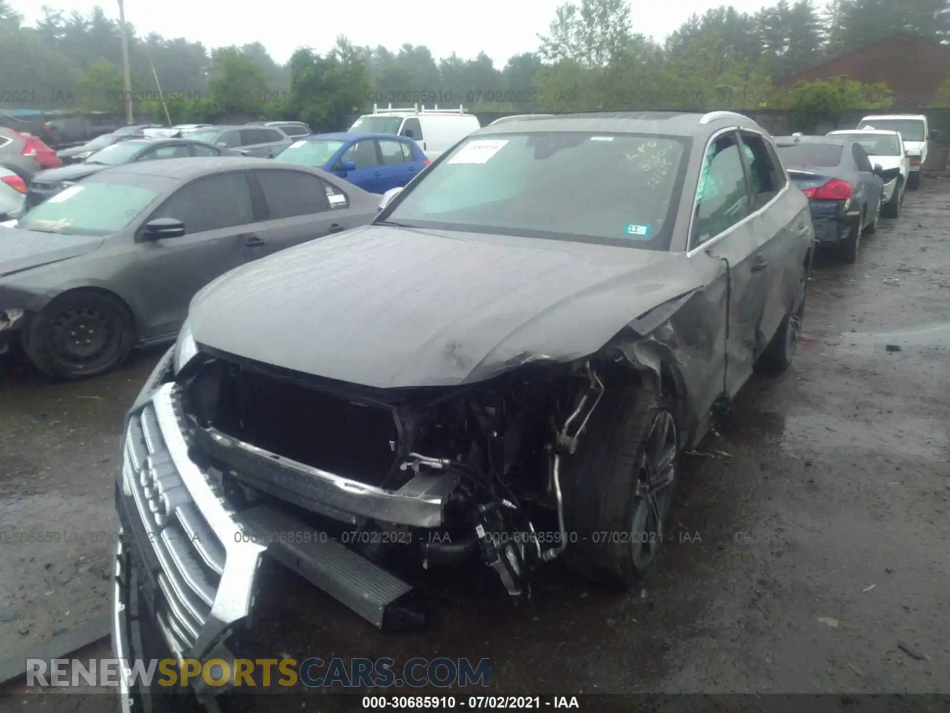 2 Photograph of a damaged car WA1B4AFY6L2100803 AUDI SQ5 2020