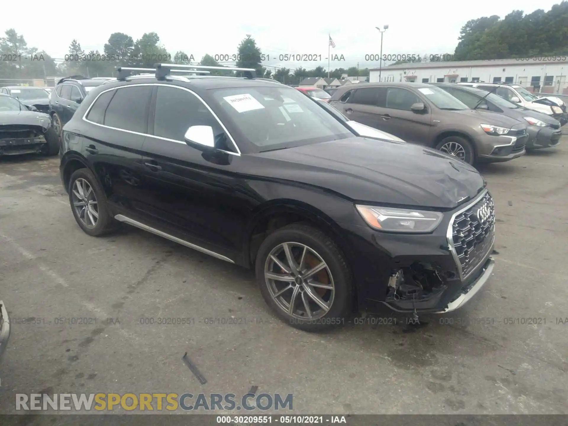 1 Фотография поврежденного автомобиля WA1B4AFYXM2010992 AUDI SQ5 2021