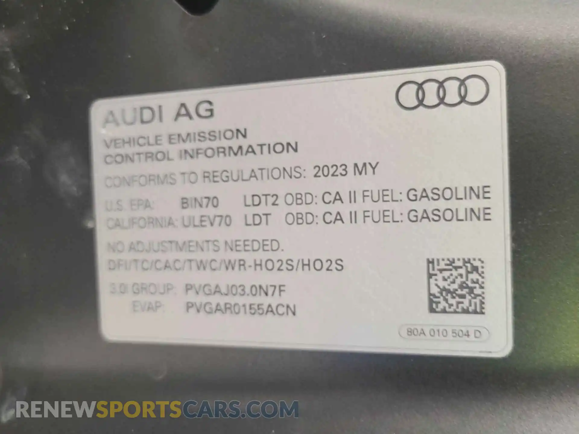 2 Photograph of a damaged car WA1B4AFY0P2072311 AUDI SQ5 2023
