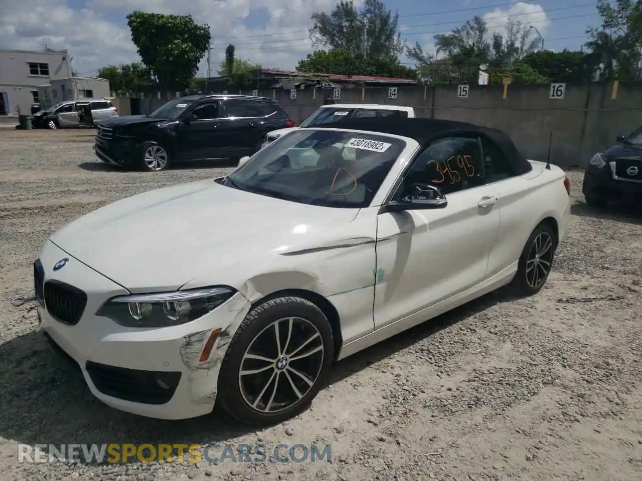 2 Фотография поврежденного автомобиля WBA2K1C03L7F99489 BMW 2 SERIES 2020