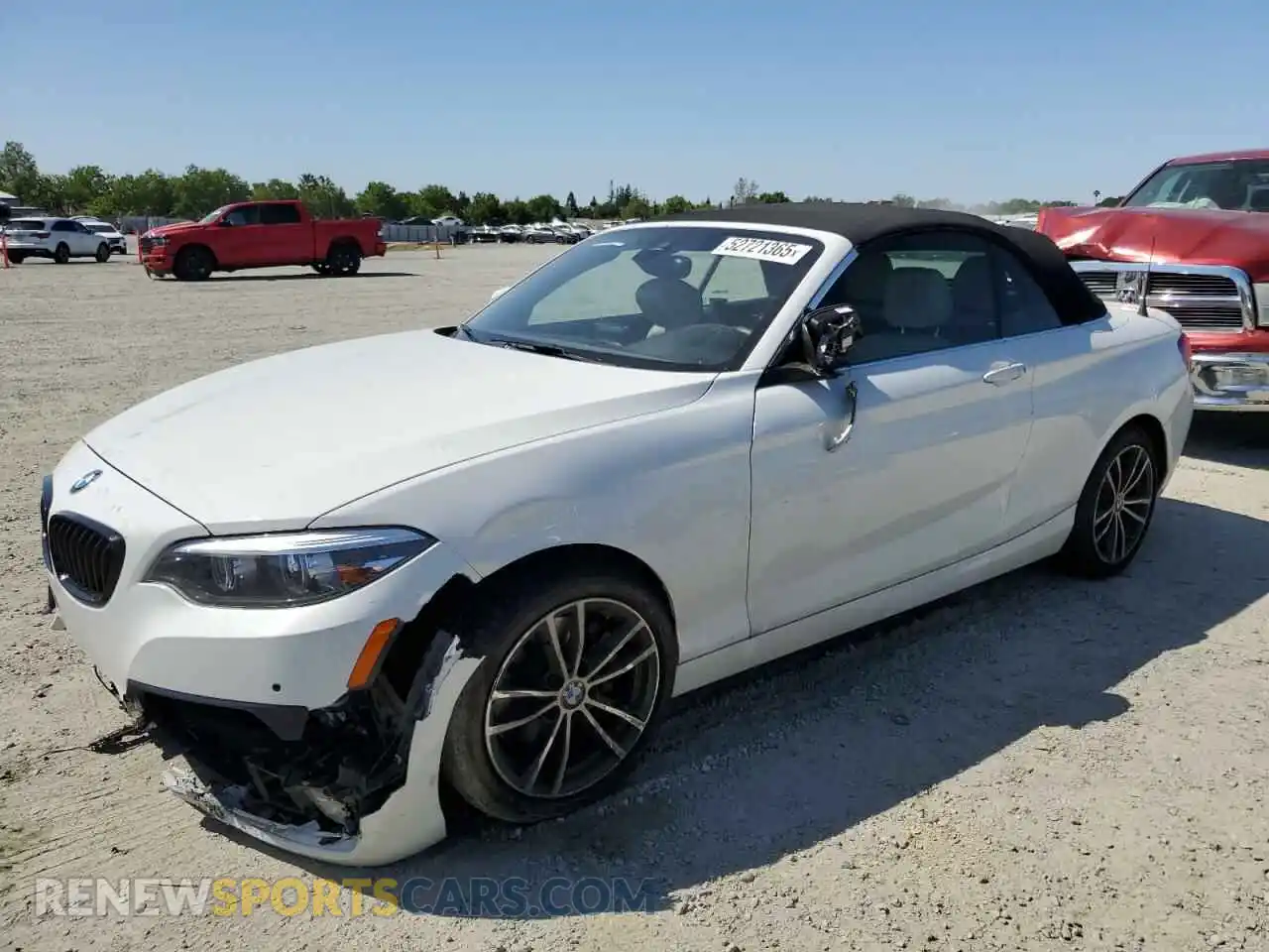 1 Photograph of a damaged car WBA2M7C04L7F61332 BMW 2 SERIES 2020