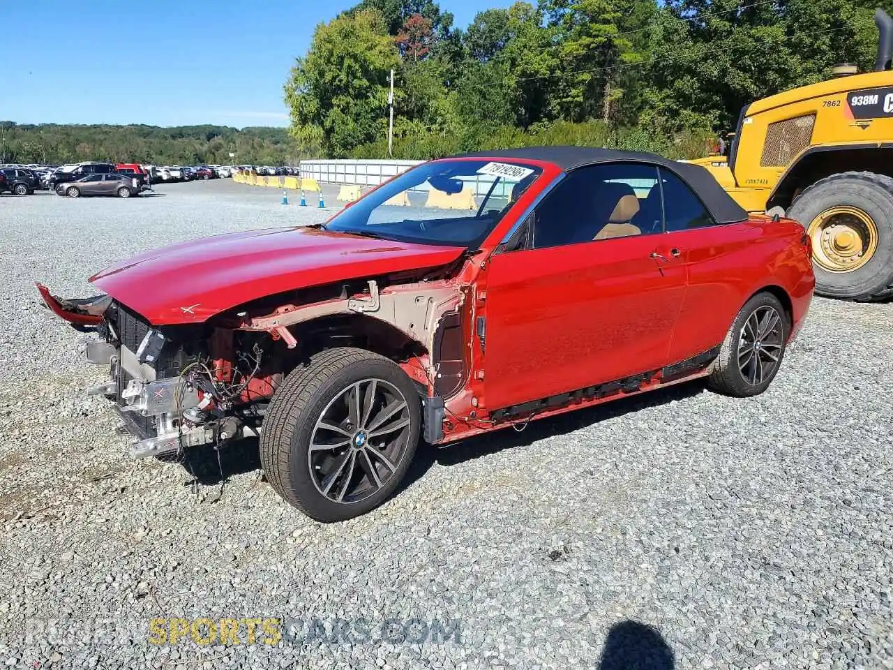 1 Photograph of a damaged car WBA2M7C07M7H85681 BMW 2 SERIES 2021