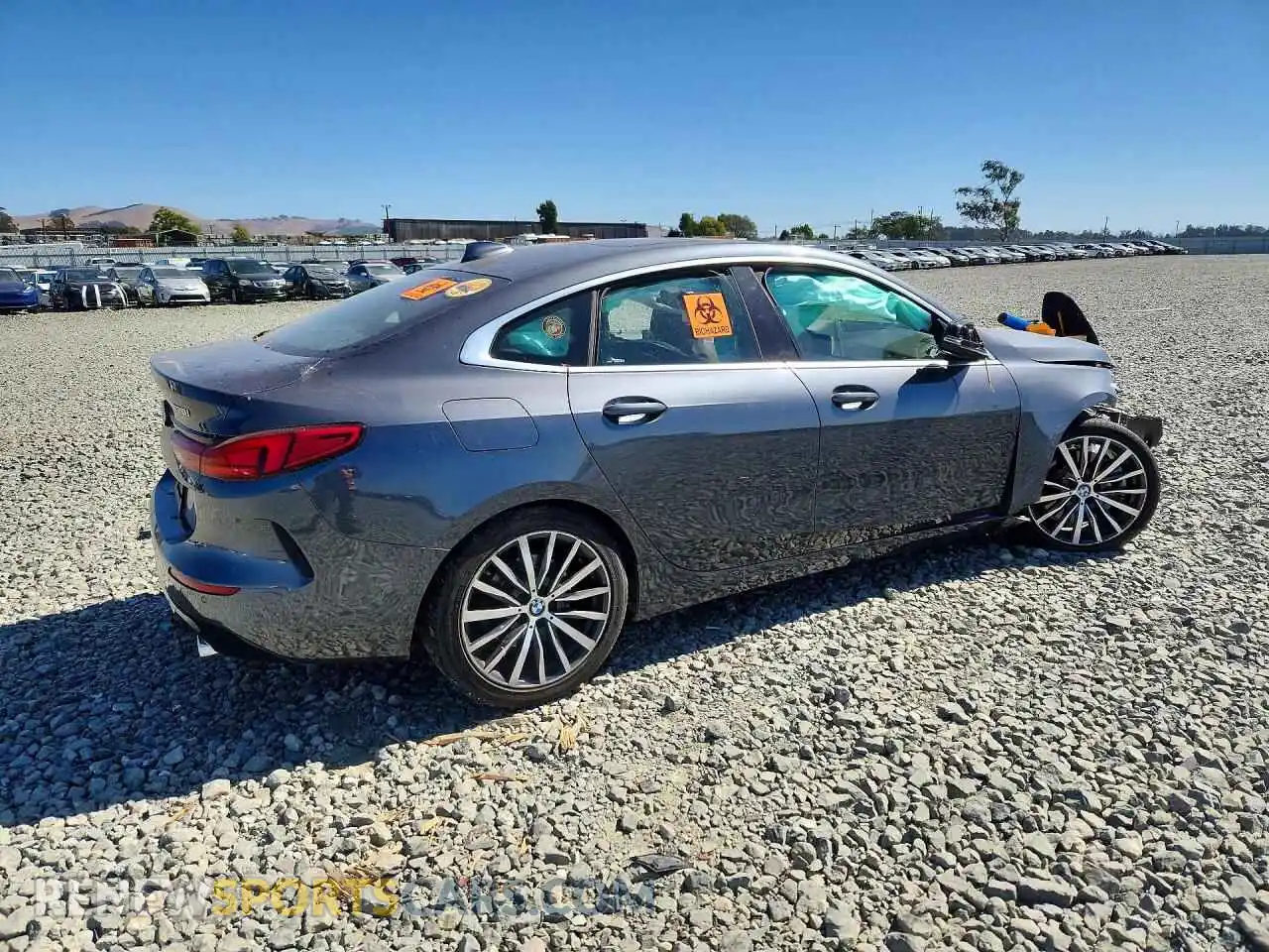 3 fotografías del automóvil dañado WBA53AK01M7H33896 BMW 2 SERIES 2021