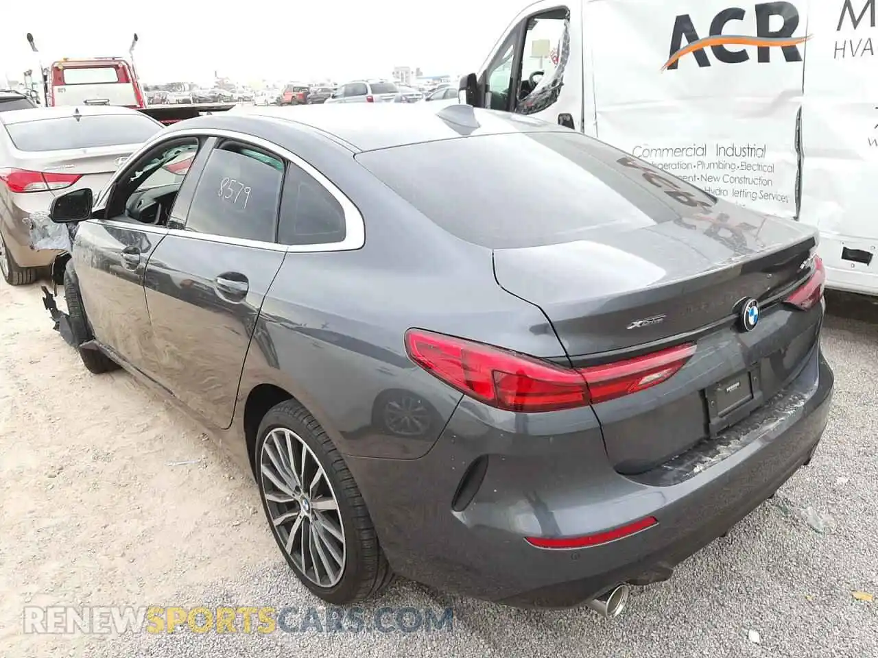 3 Photograph of a damaged car WBA73AK02M7G65553 BMW 2 SERIES 2021