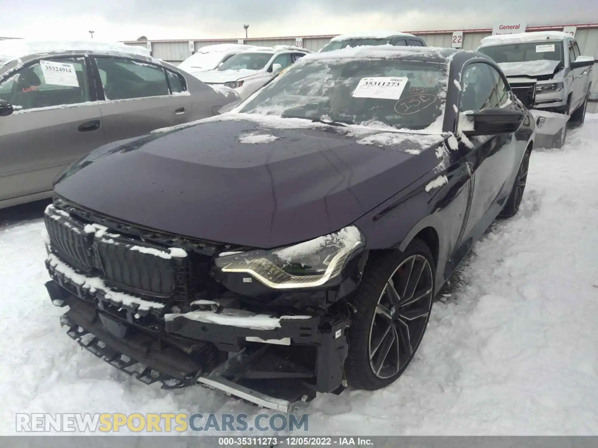 2 Фотография поврежденного автомобиля 3MW53CM05N8C47114 BMW 2 SERIES 2022