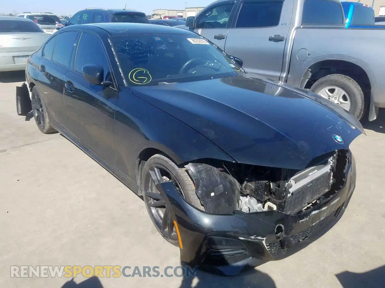 1 Photograph of a damaged car WBA5R7C50KAJ81199 BMW 3 SERIES 2019