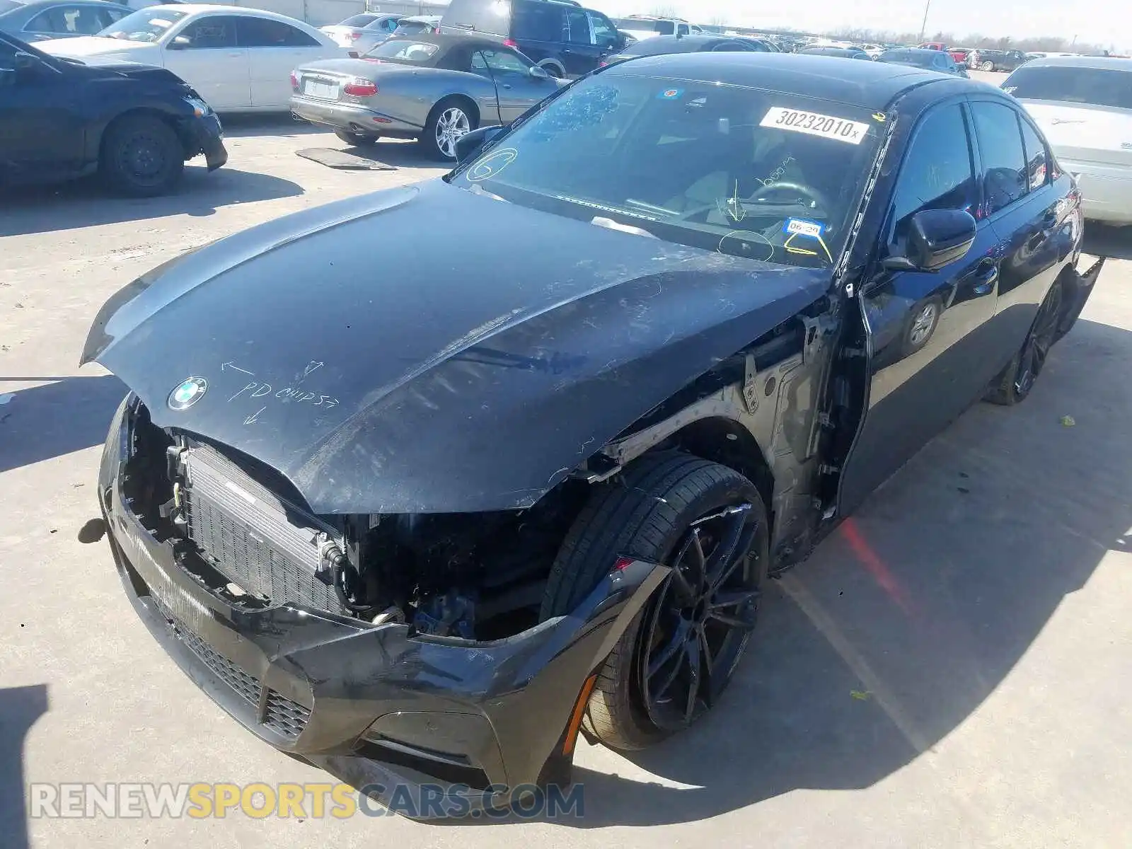 2 Photograph of a damaged car WBA5R7C50KAJ81199 BMW 3 SERIES 2019
