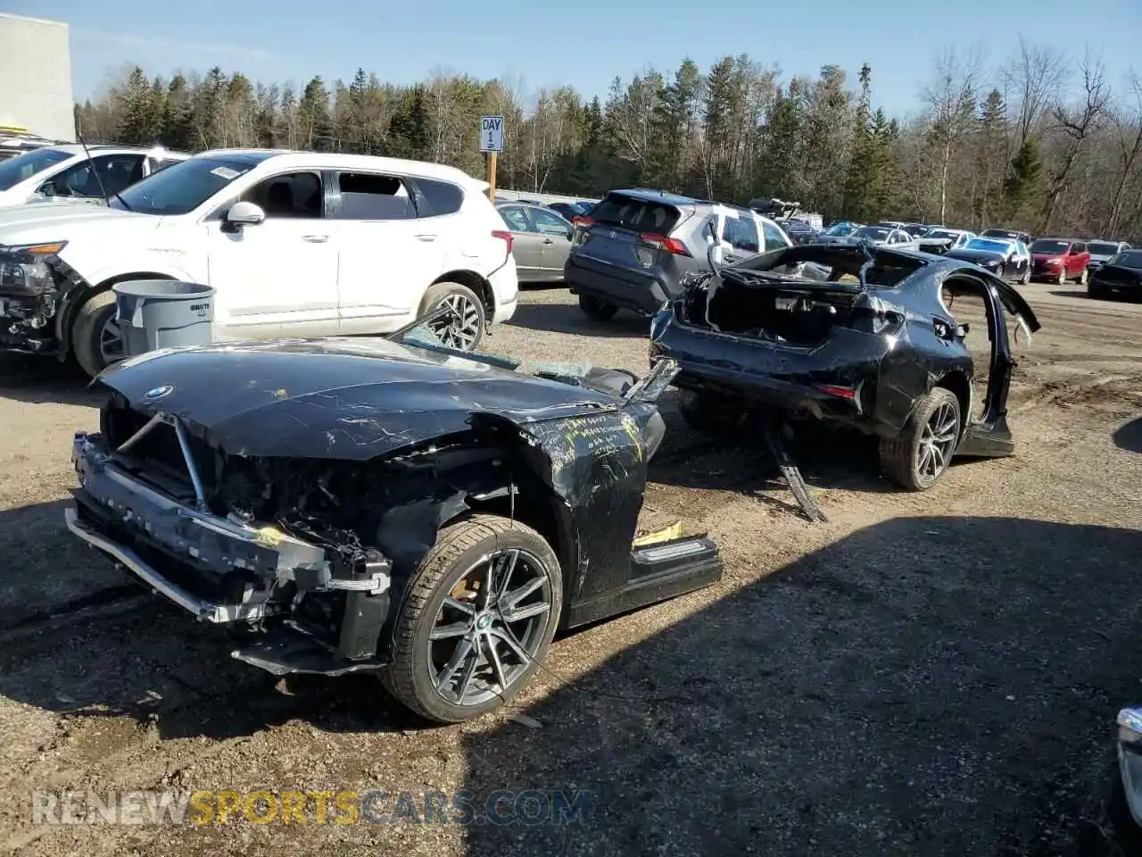 1 Photograph of a damaged car WBA5R7C50KAJ82899 BMW 3 SERIES 2019