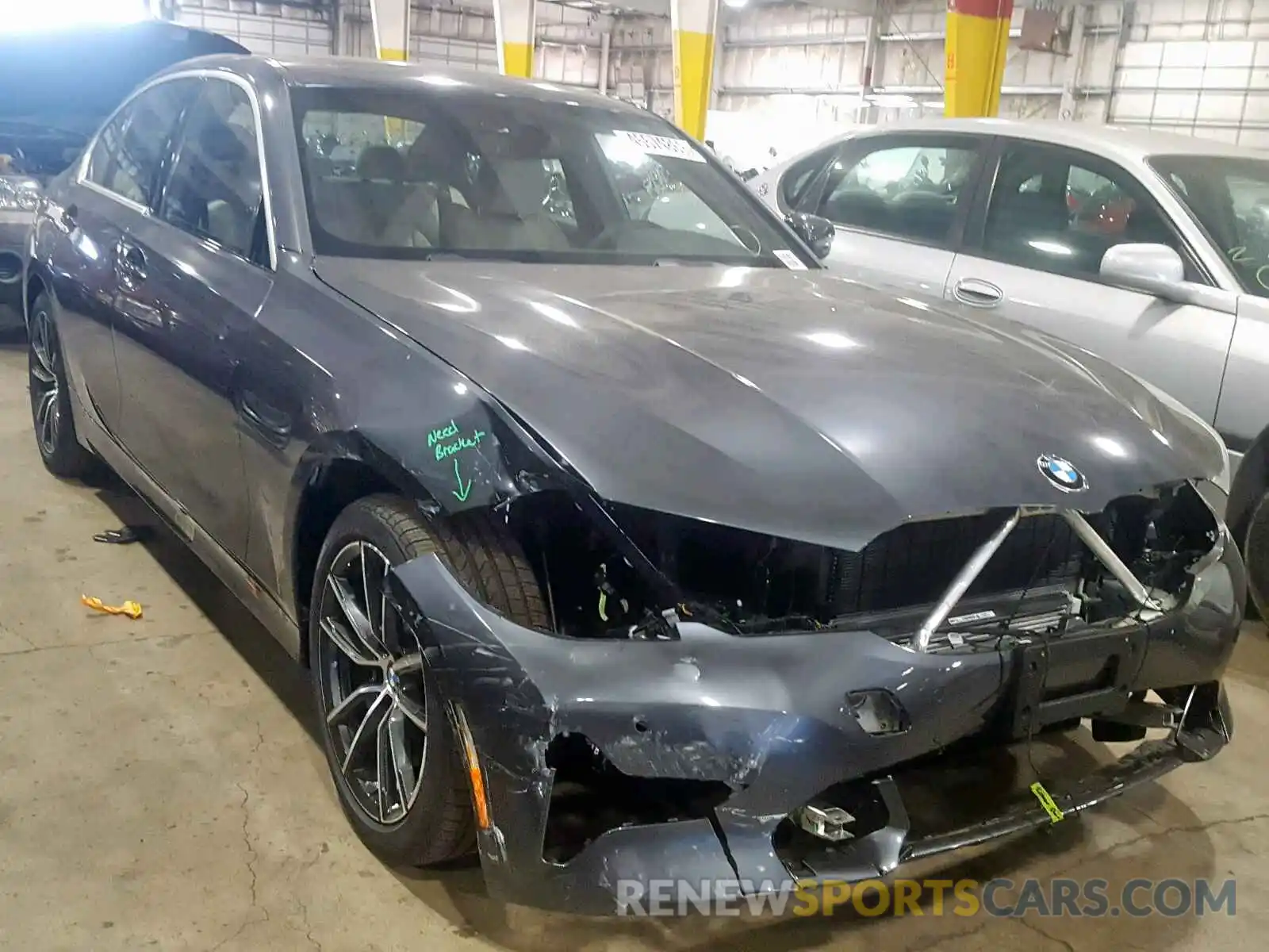 1 Photograph of a damaged car WBA5R7C53KAJ80998 BMW 3 SERIES 2019