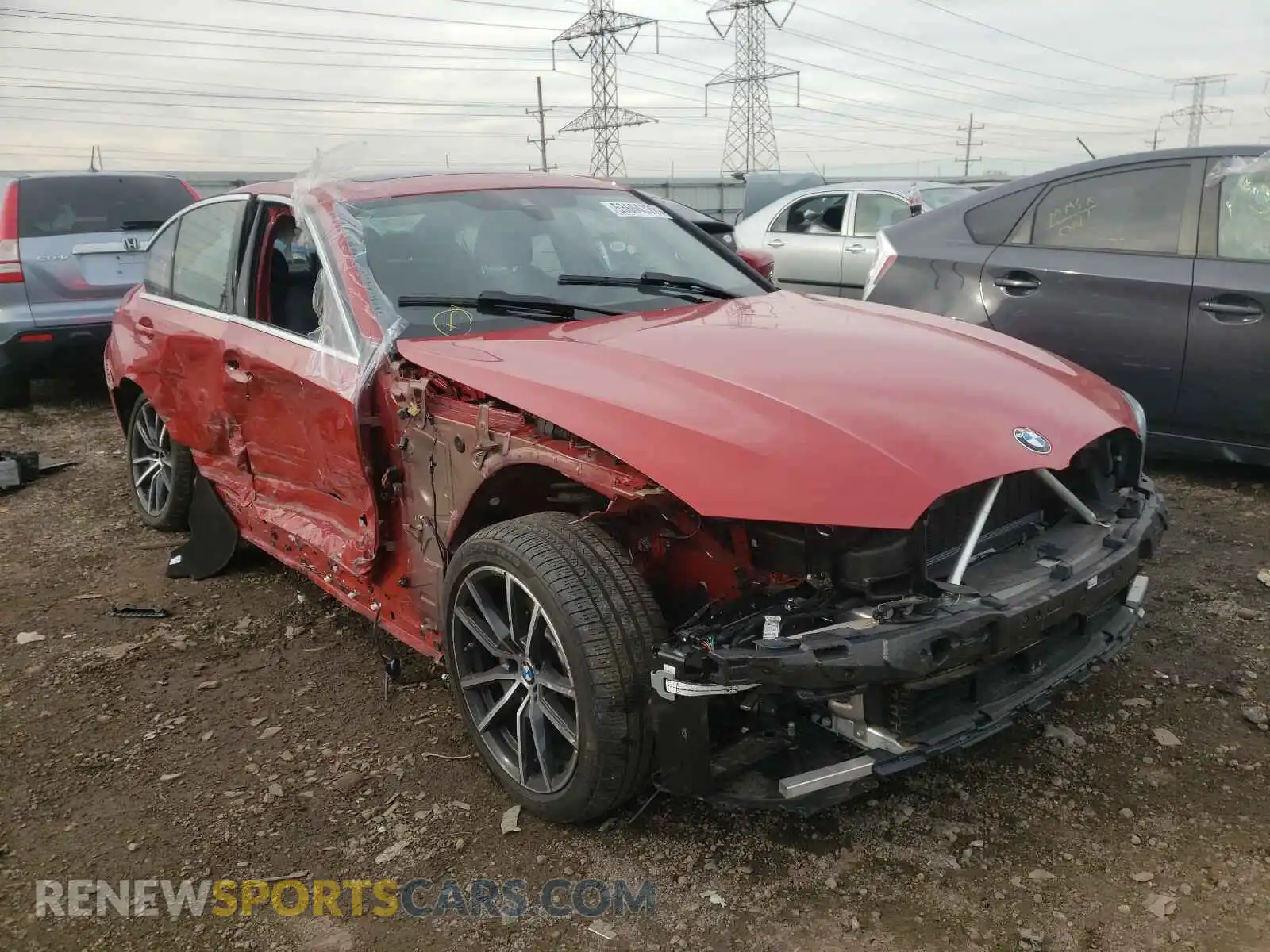 1 Photograph of a damaged car WBA5R7C59KAJ87440 BMW 3 SERIES 2019
