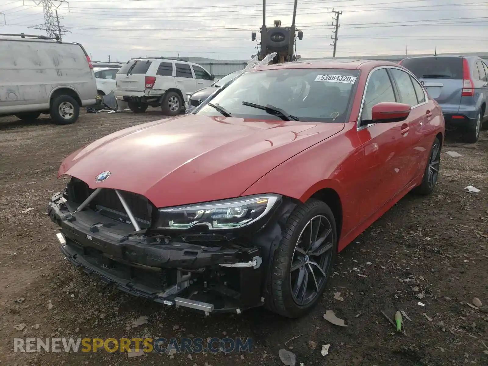 2 Photograph of a damaged car WBA5R7C59KAJ87440 BMW 3 SERIES 2019