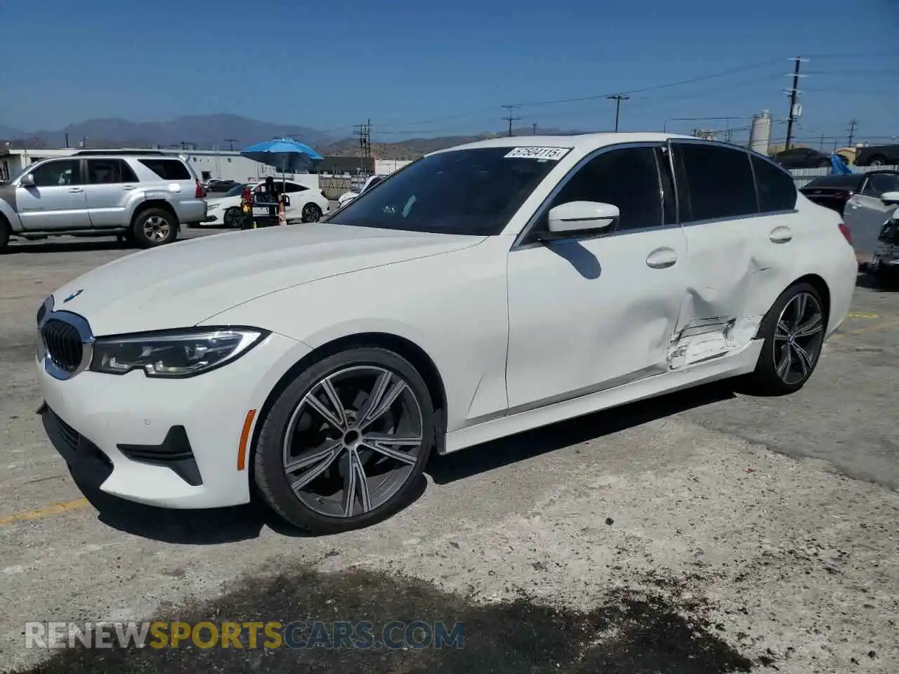 1 Photograph of a damaged car 3MW5R1J07L8B18165 BMW 3 SERIES 2020