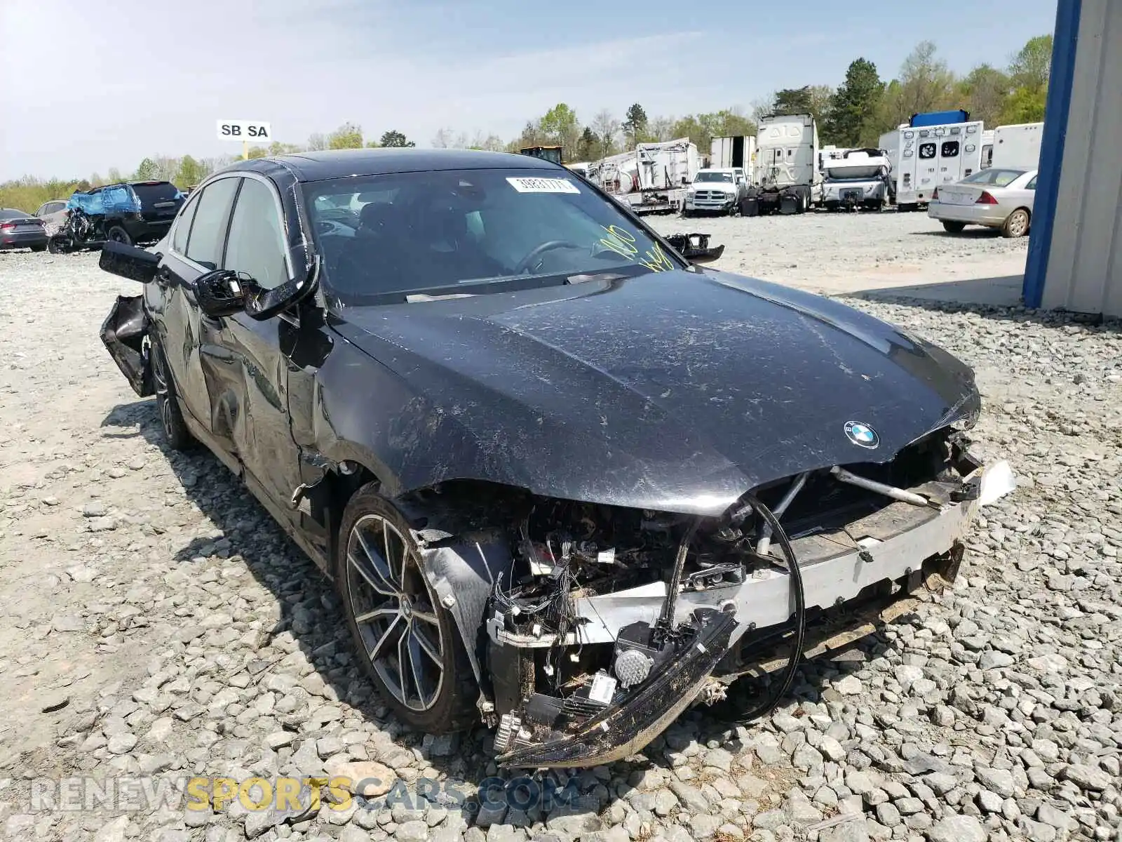 1 fotografías del automóvil dañado 3MW5R1J09L8B14876 BMW 3 SERIES 2020