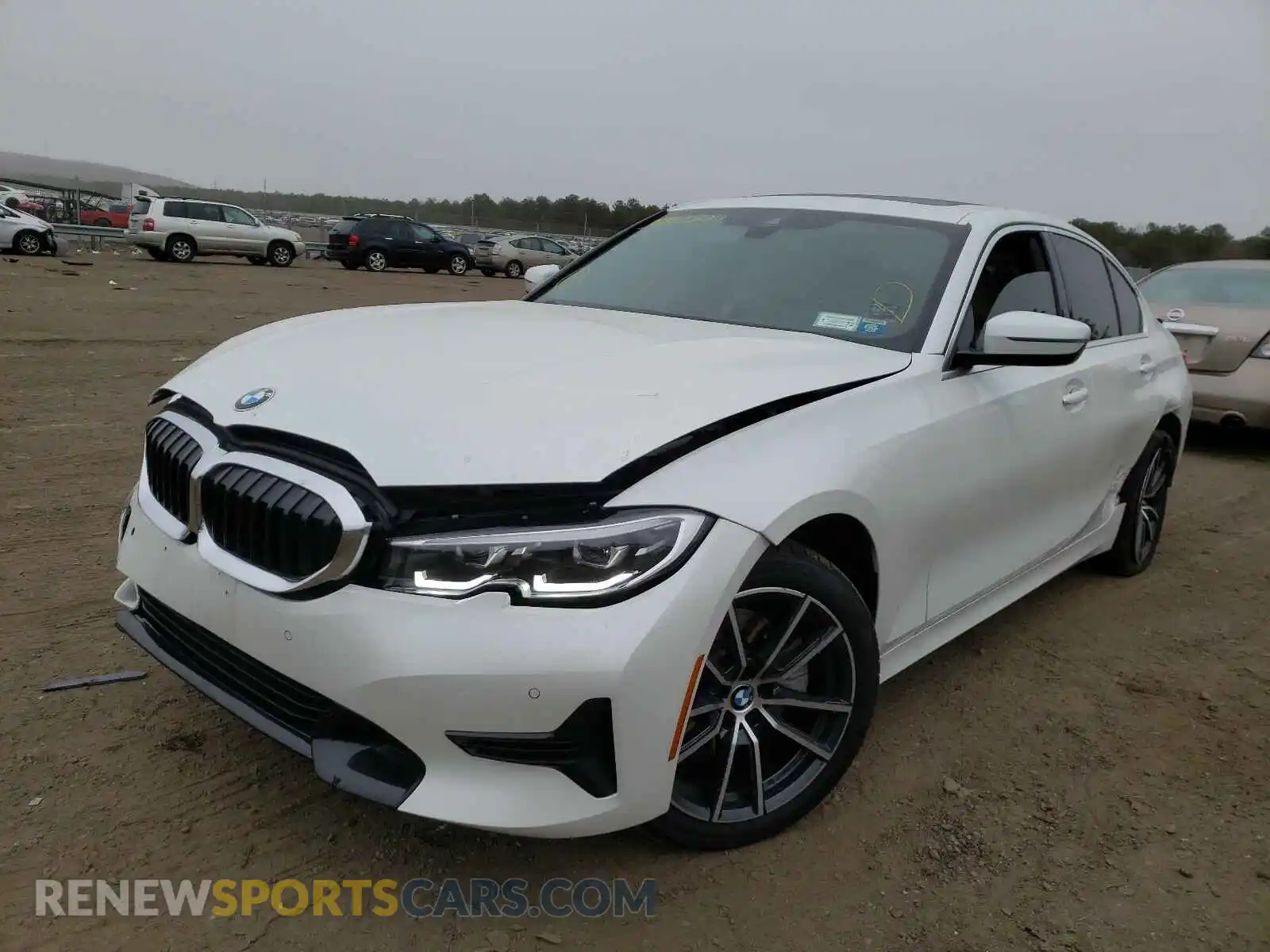 2 Фотография поврежденного автомобиля 3MW5R7J02L8B29366 BMW 3 SERIES 2020