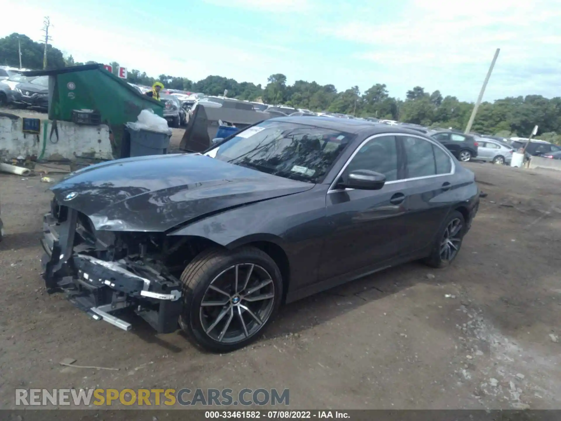 2 fotografías del automóvil dañado 3MW5R7J06L8B19844 BMW 3 SERIES 2020