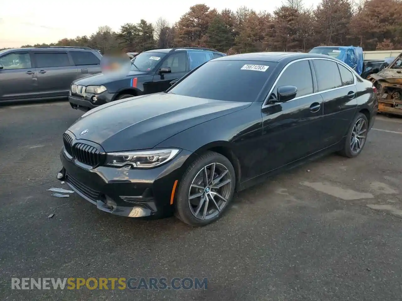 1 Photograph of a damaged car WBA5R7C02LFH51022 BMW 3 SERIES 2020