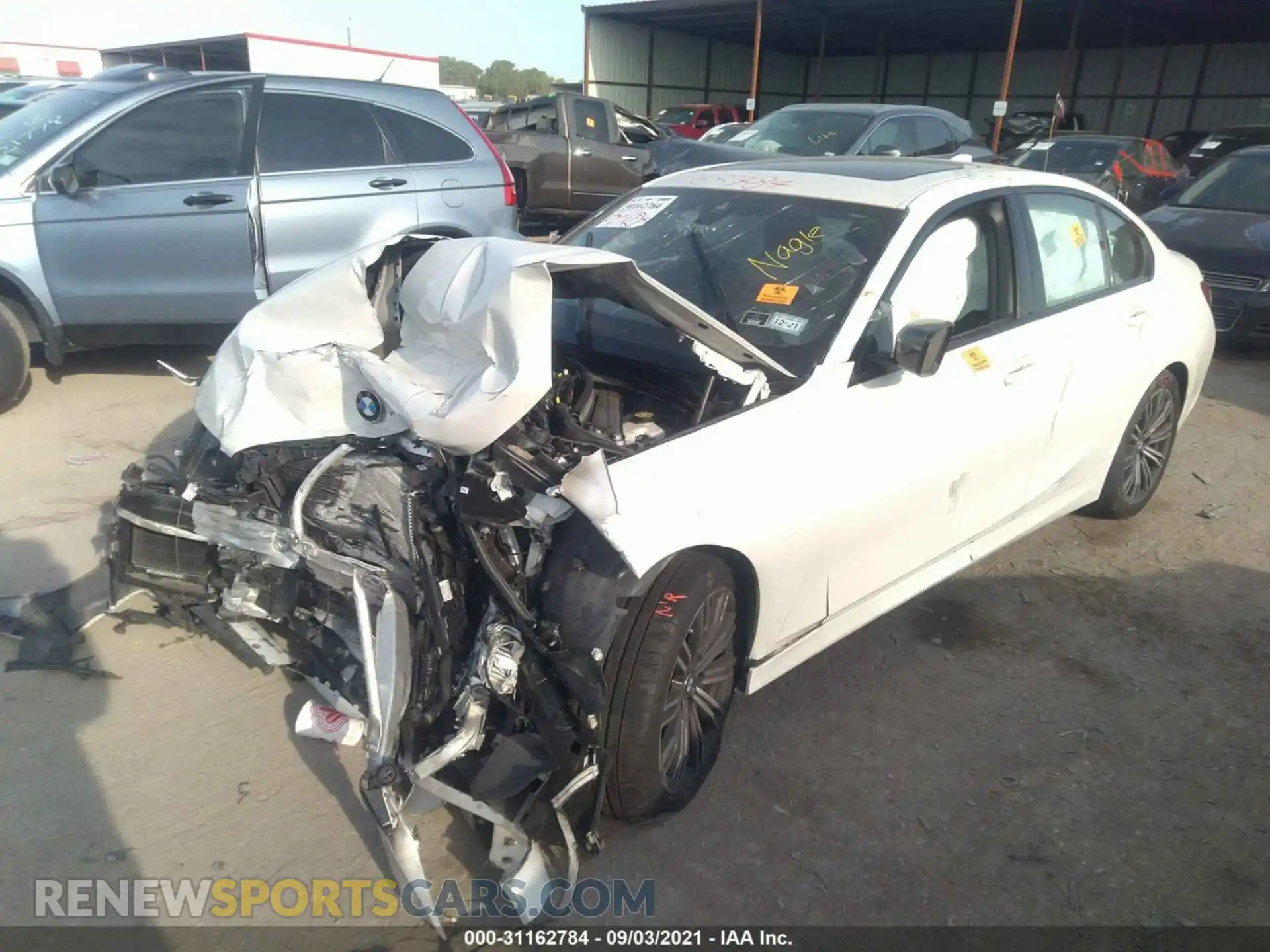 2 Photograph of a damaged car WBA5U7C07LFH07595 BMW 3 SERIES 2020