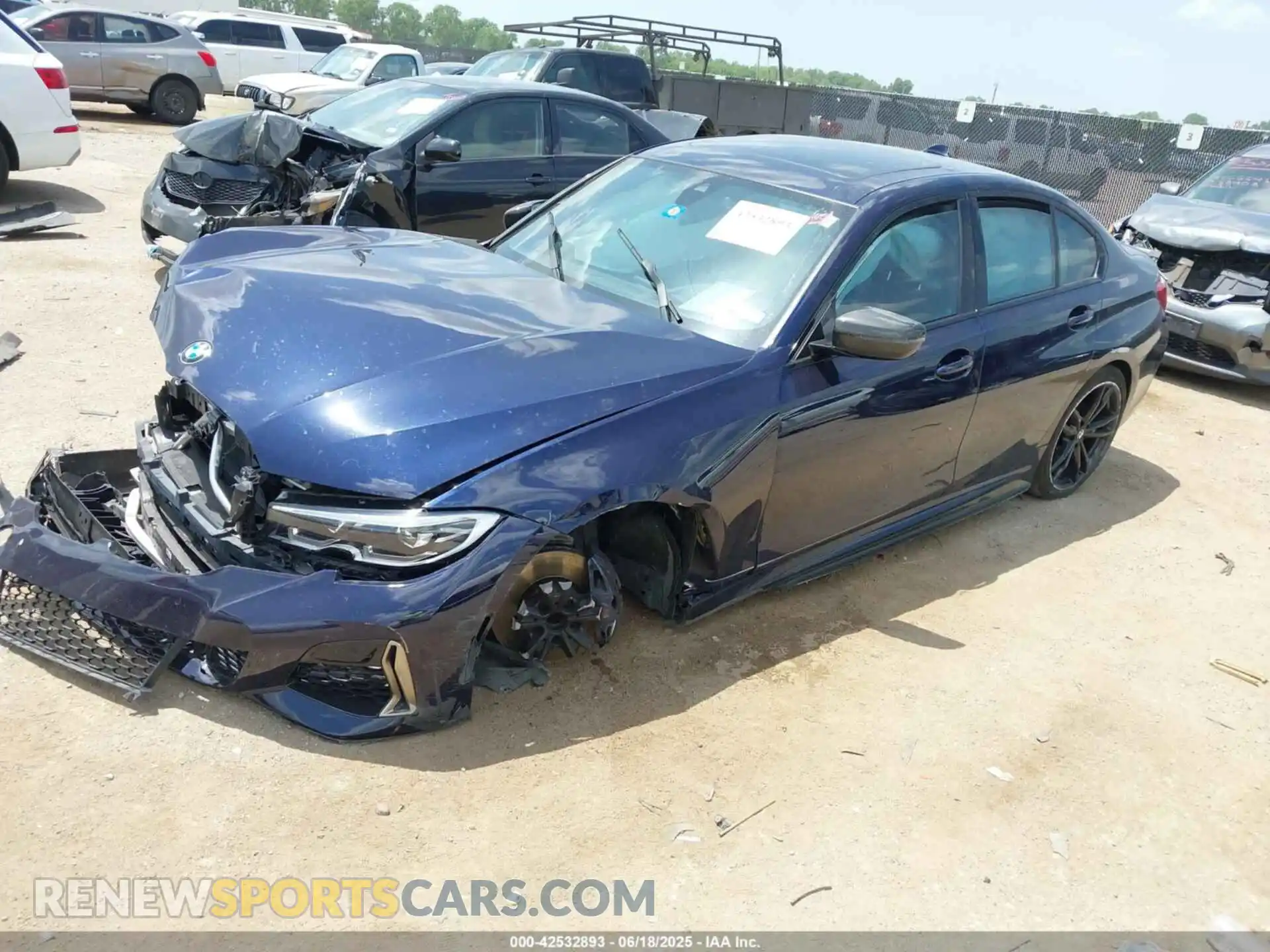 2 Photograph of a damaged car WBA5U7C07LFH34909 BMW 3 SERIES 2020