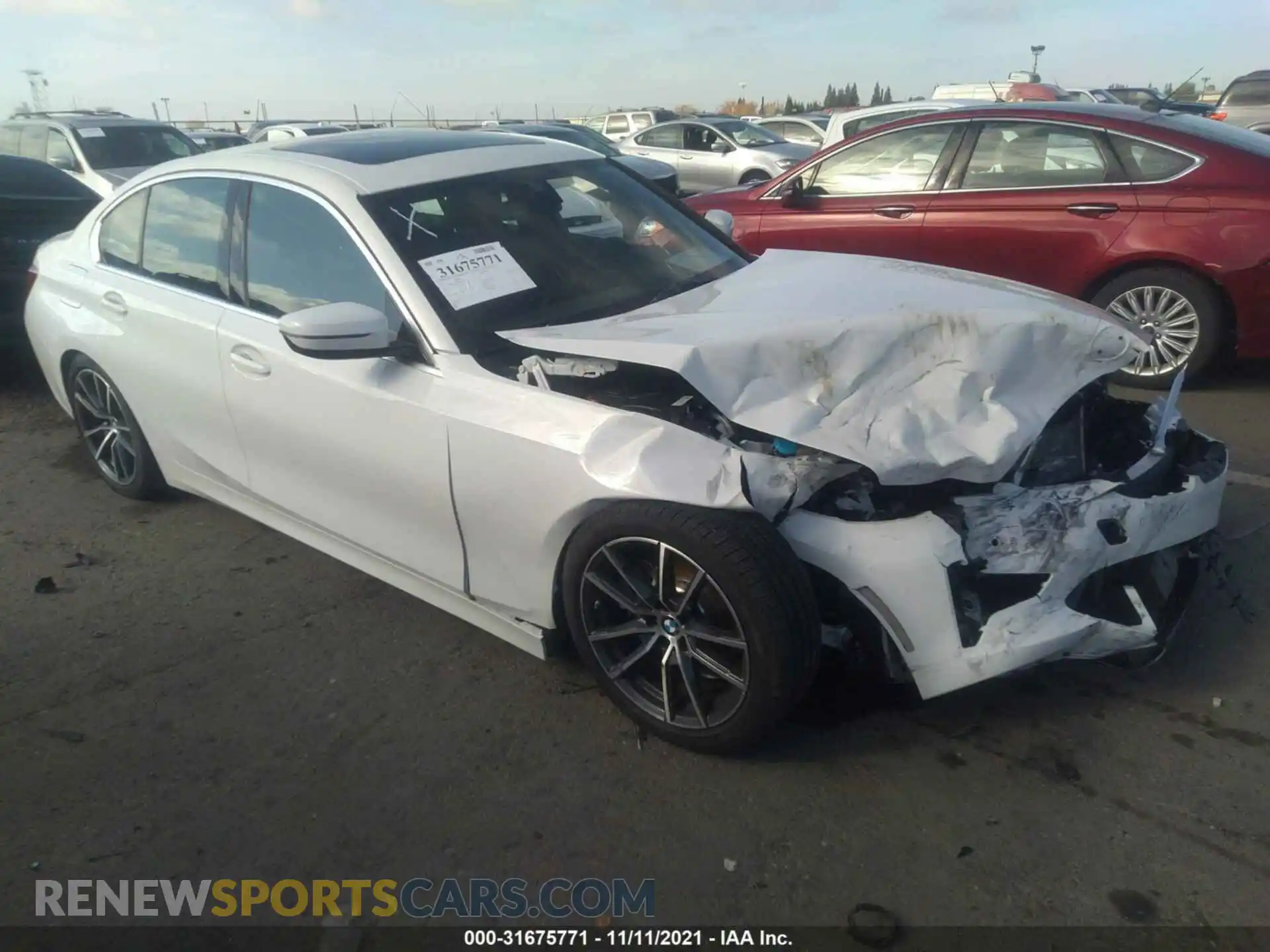 1 Photograph of a damaged car 3MW5P7J06M8C11575 BMW 3 SERIES 2021