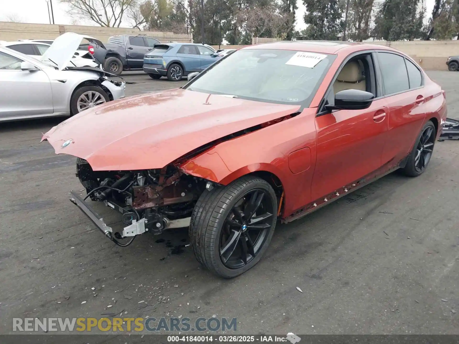 2 Photograph of a damaged car 3MW5P7J09M8B95758 BMW 3 SERIES 2021