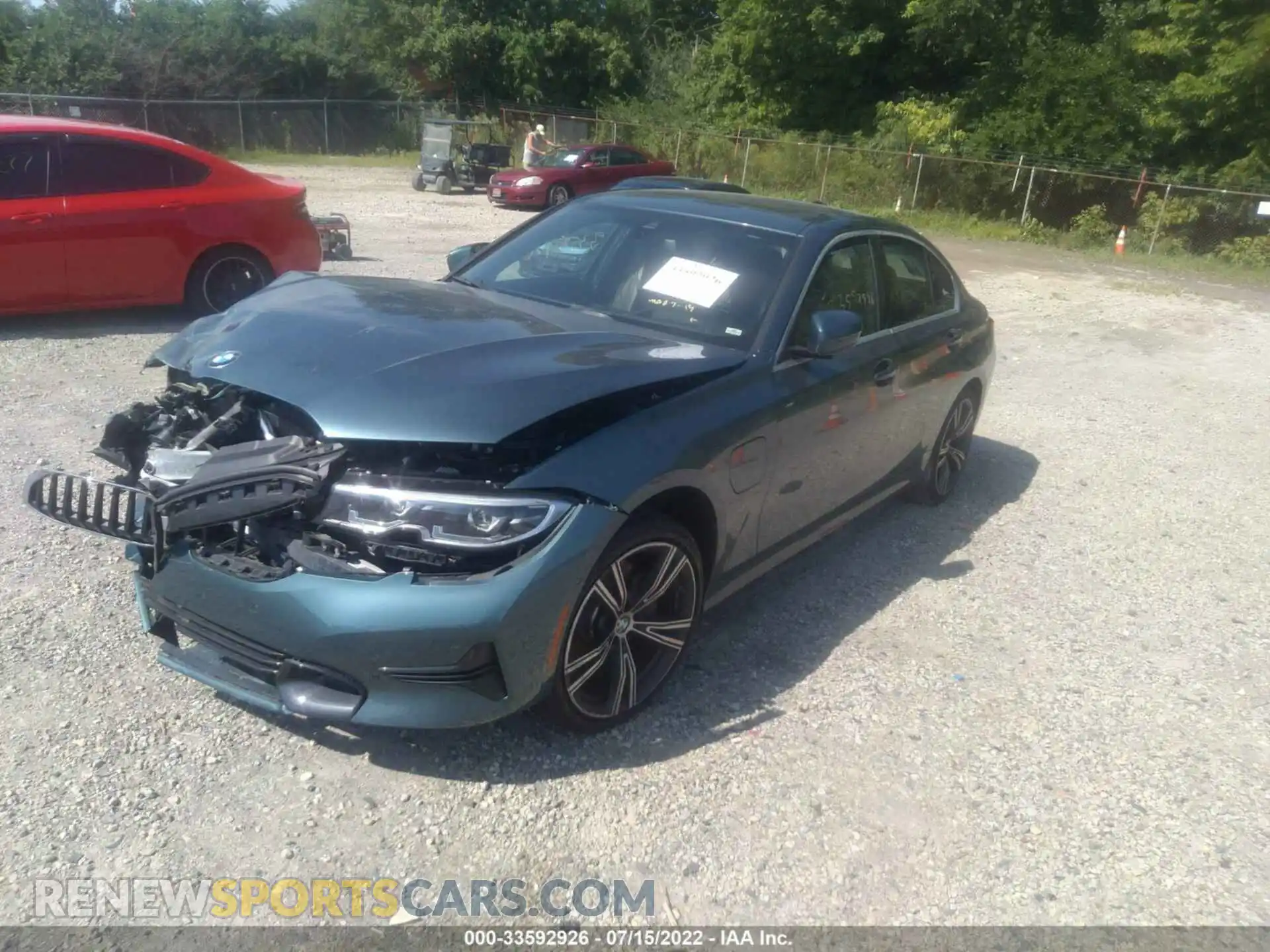 2 Photograph of a damaged car 3MW5P9J03M8B66705 BMW 3 SERIES 2021