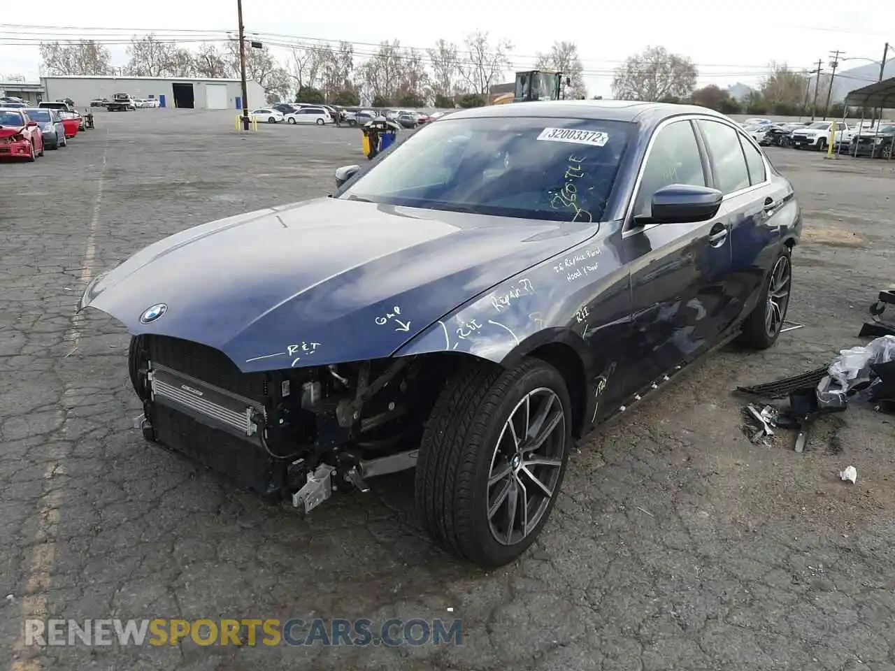 2 Photograph of a damaged car 3MW5R1J00M8B59044 BMW 3 SERIES 2021