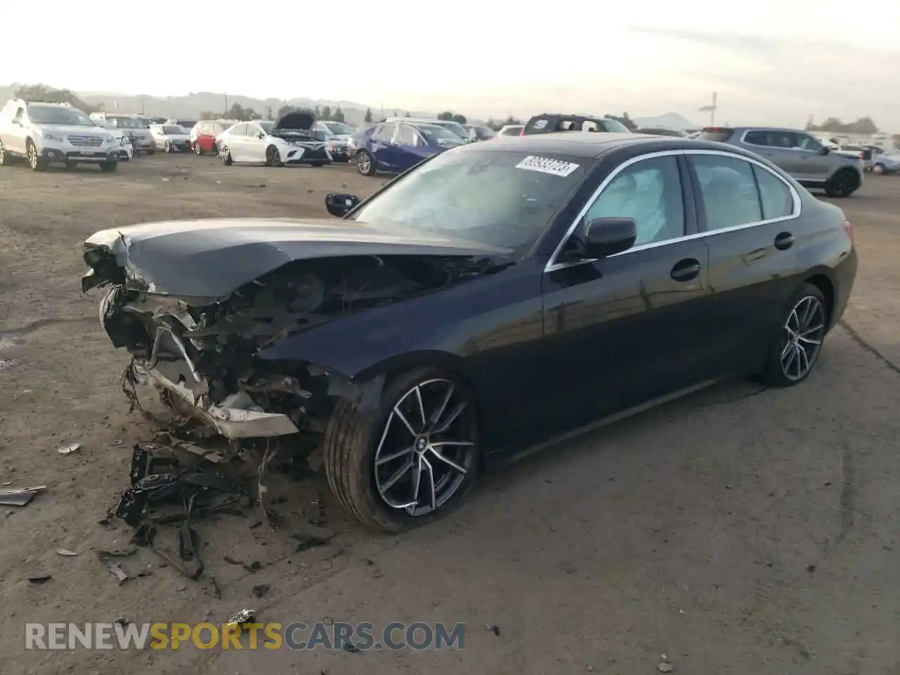 1 fotografías del automóvil dañado 3MW5R1J00M8B70027 BMW 3 SERIES 2021