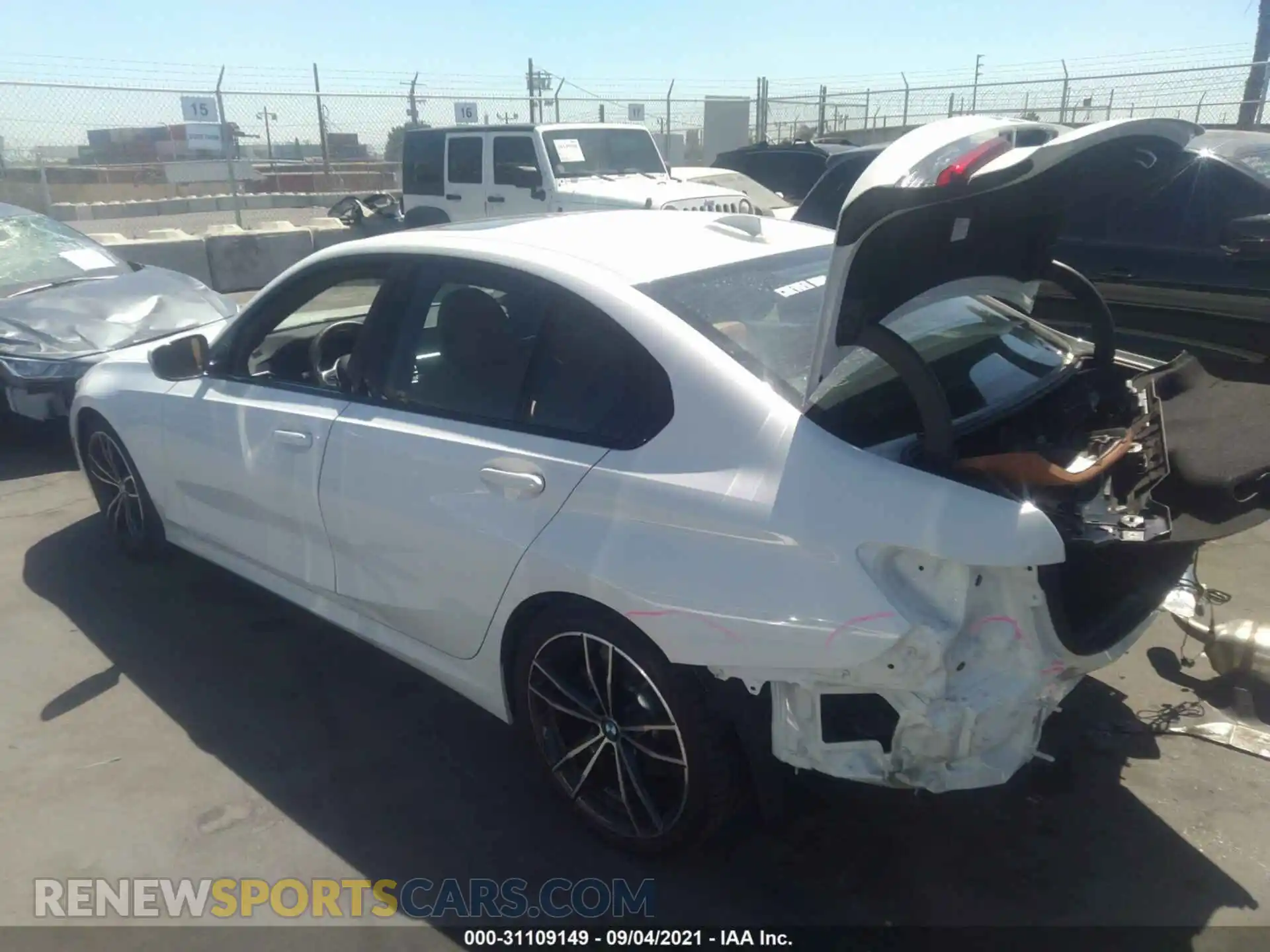 3 Photograph of a damaged car 3MW5R1J01M8B73177 BMW 3 SERIES 2021